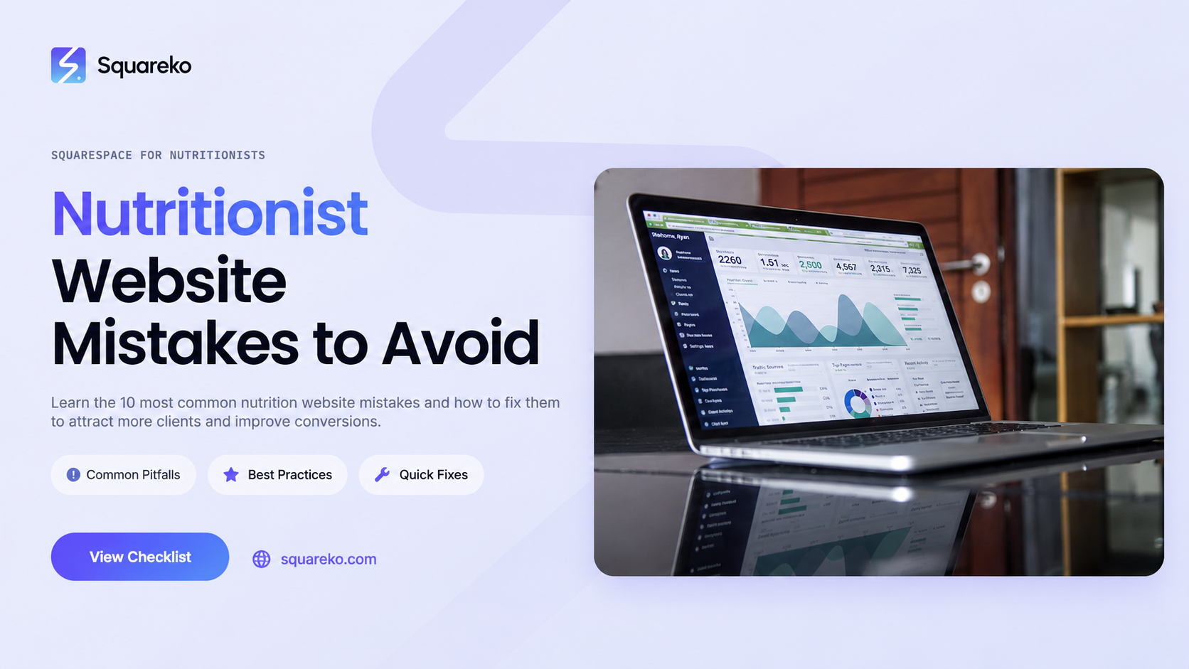 5 Nutritionist Website Mistakes That Cost You Bookings on Squarespace