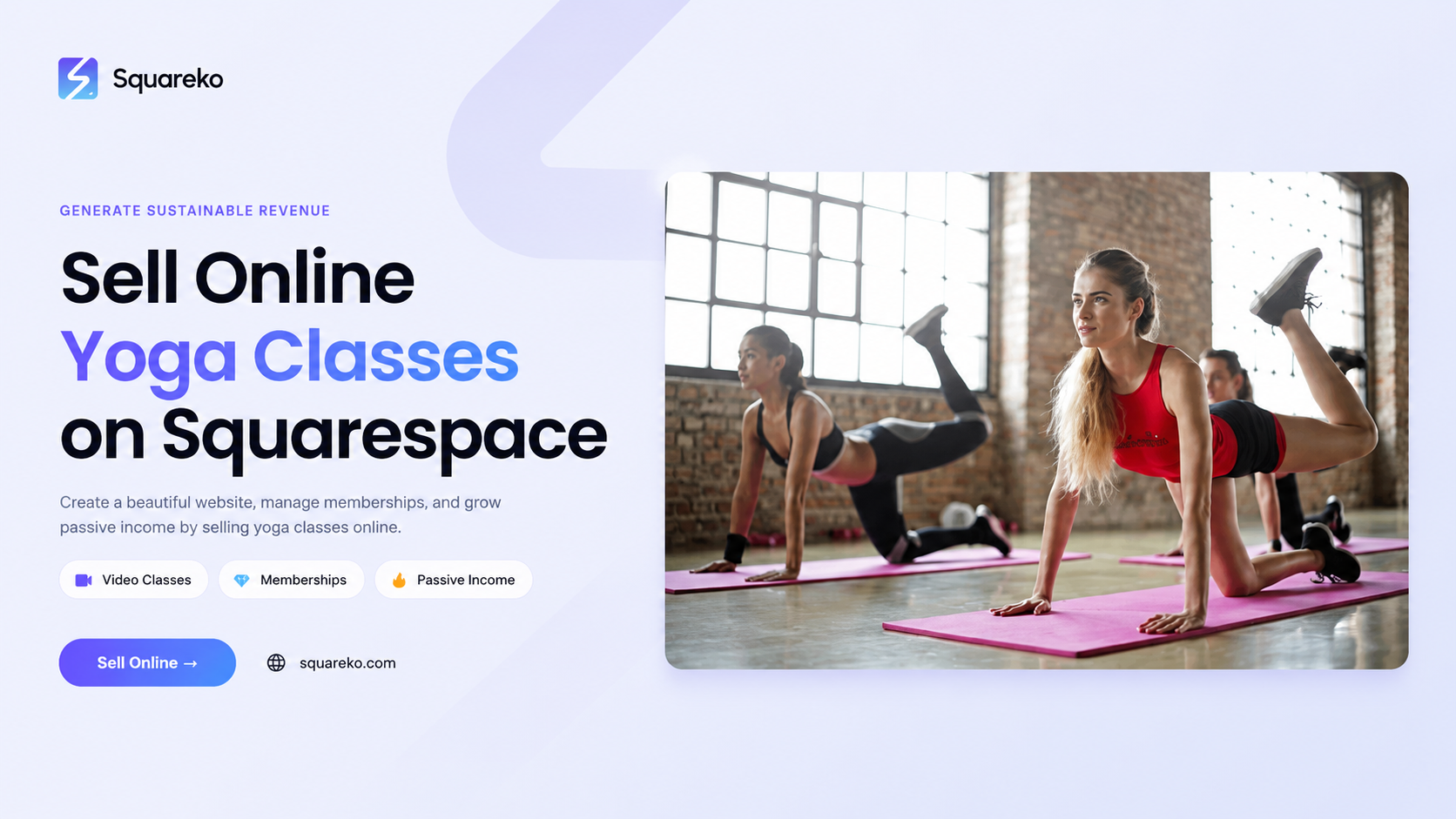 How to Sell Online Yoga Classes and Programmes on Squarespace