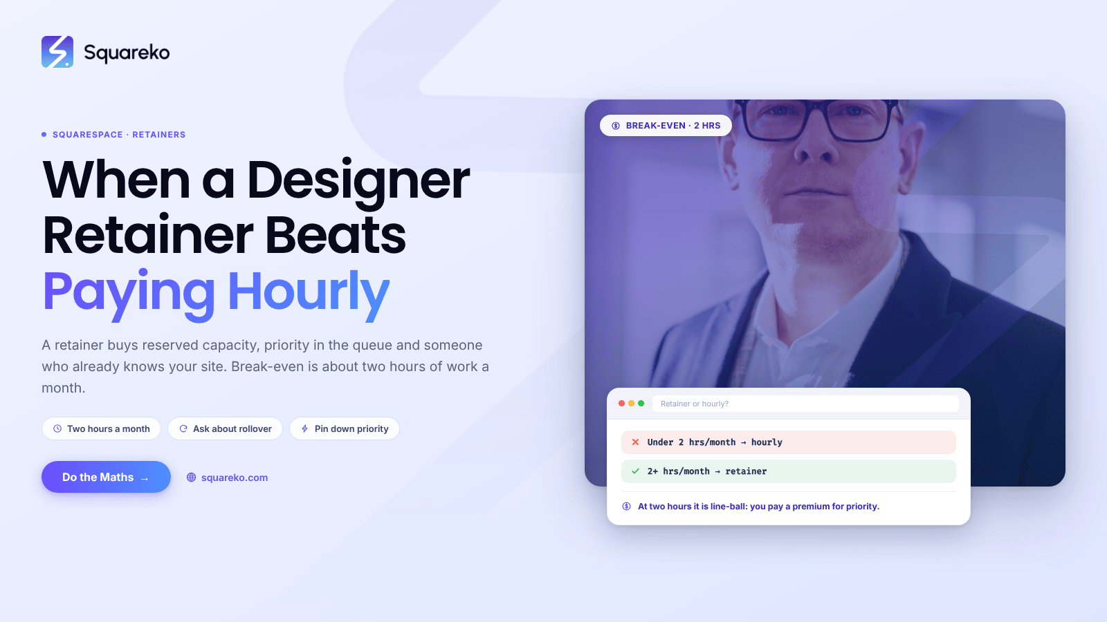 Squarespace Designer Retainers: How They Work and When They Pay Off