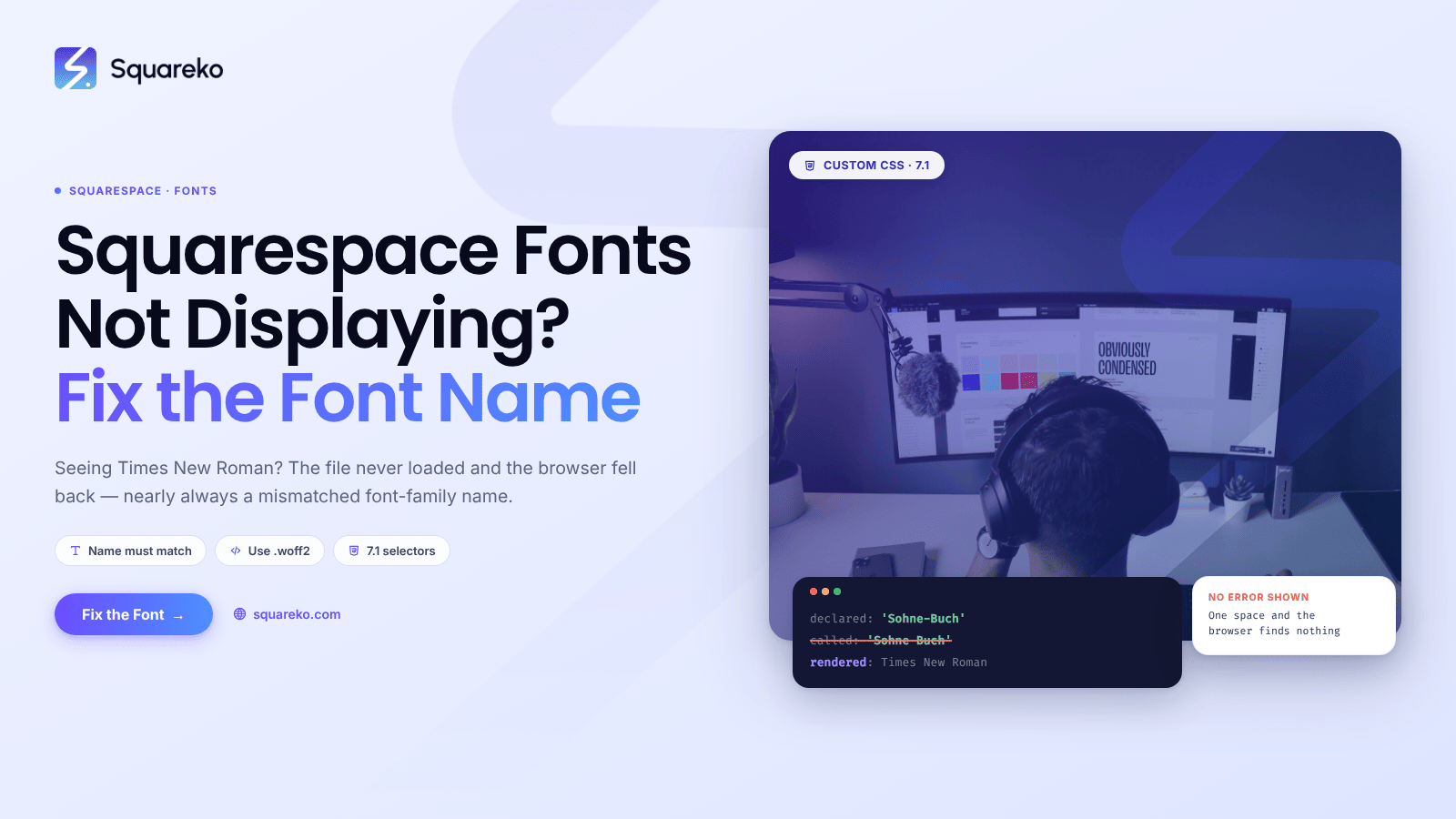 Squarespace Fonts Not Displaying Correctly? Font Loading Fixes