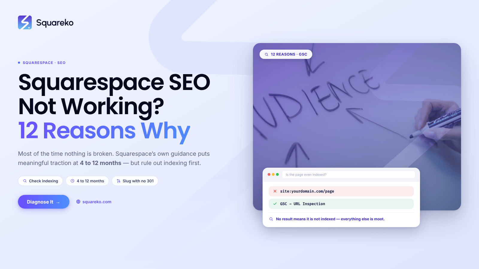 "My Squarespace SEO Isn't Working" — 12 Reasons Why
