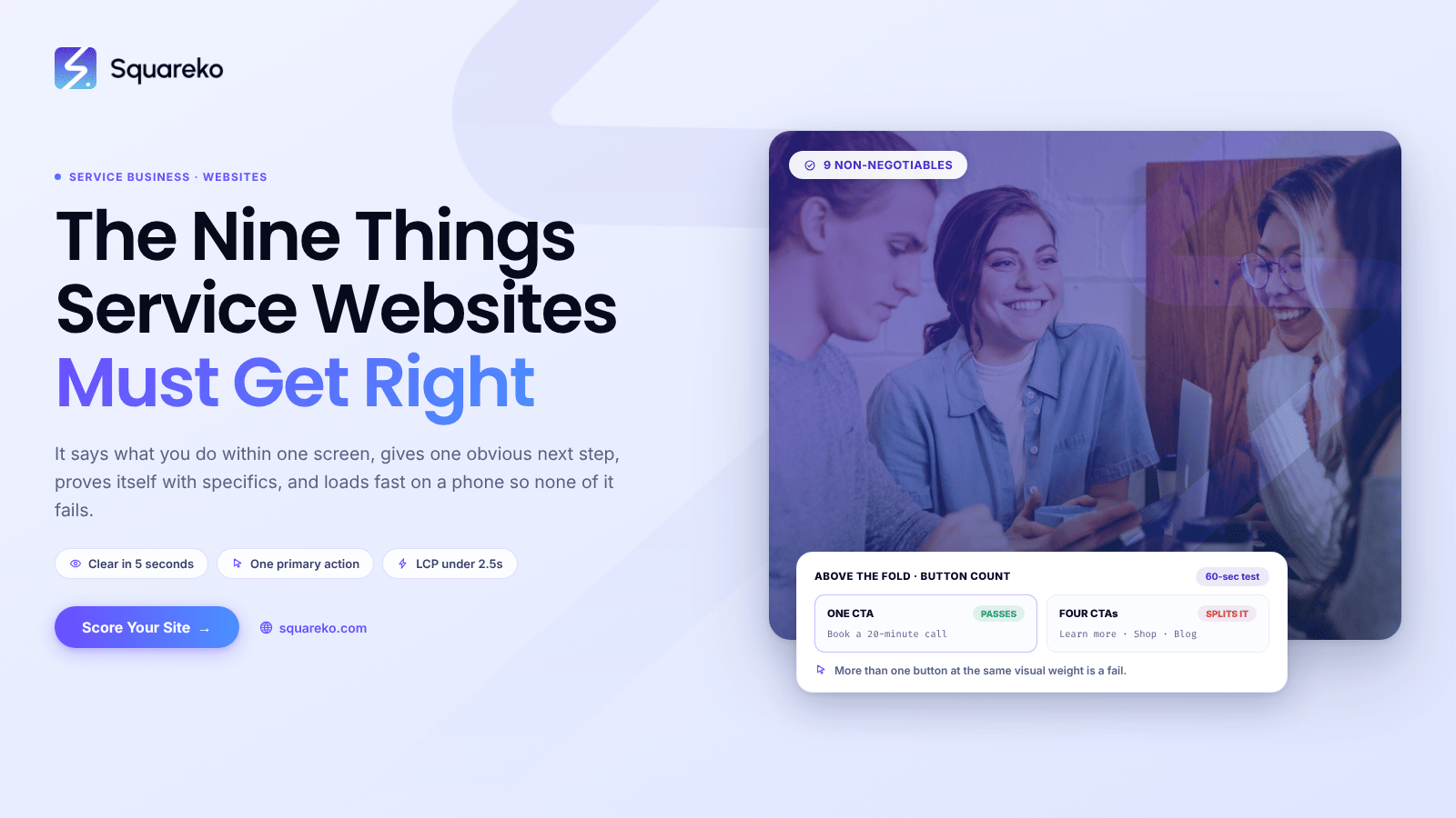 What Makes a Good Service Business Website? 9 Non-Negotiables