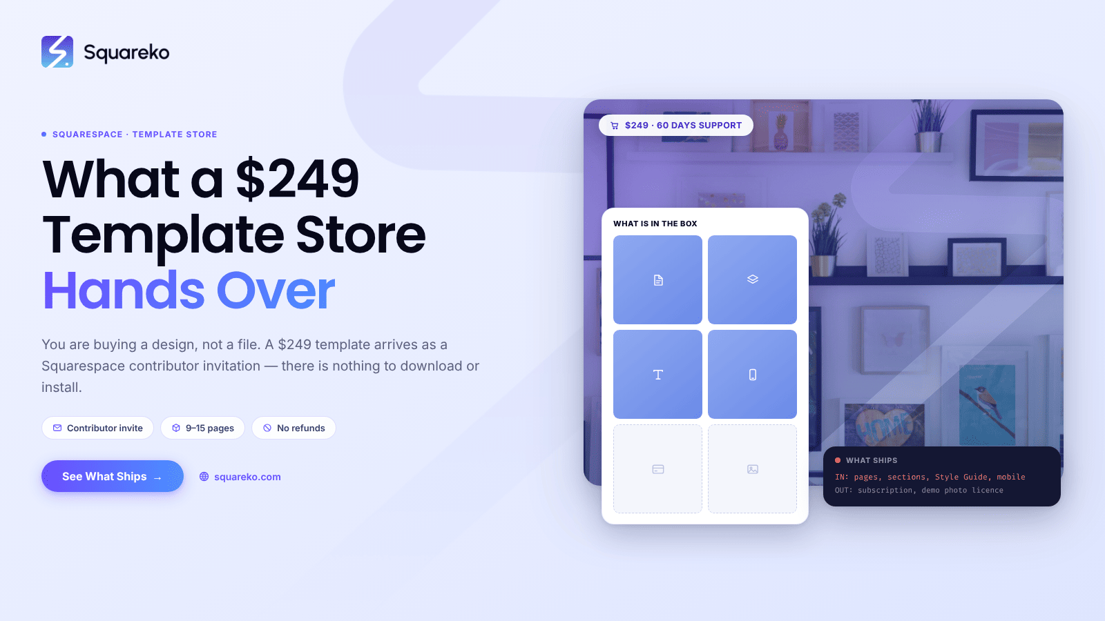 Inside a Squarespace Template Store: What You Get for $249