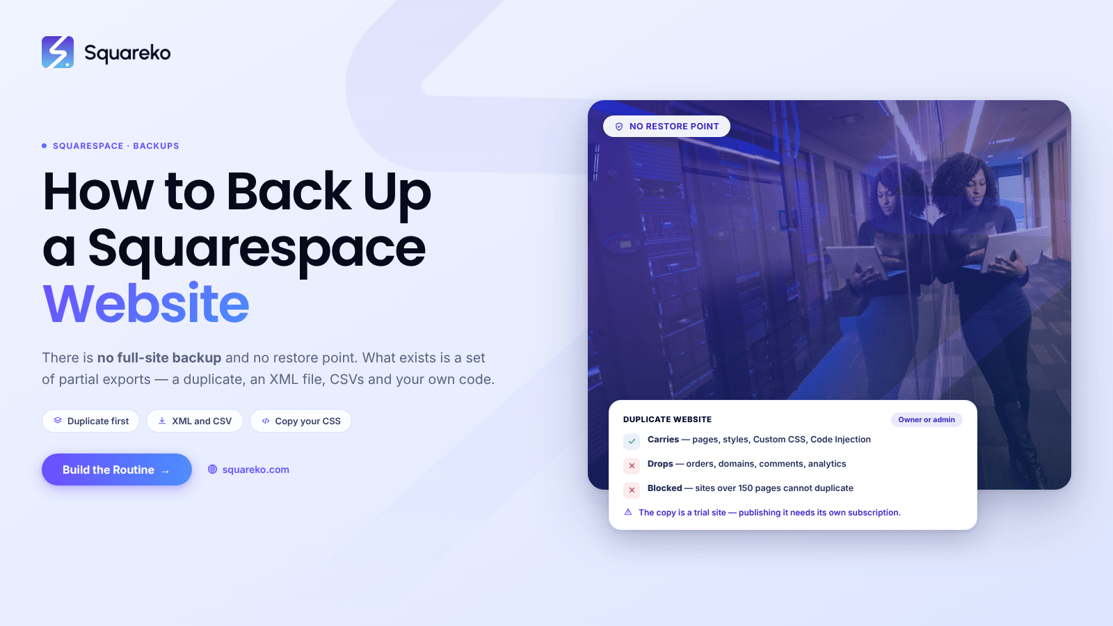 How to Back Up a Squarespace Website