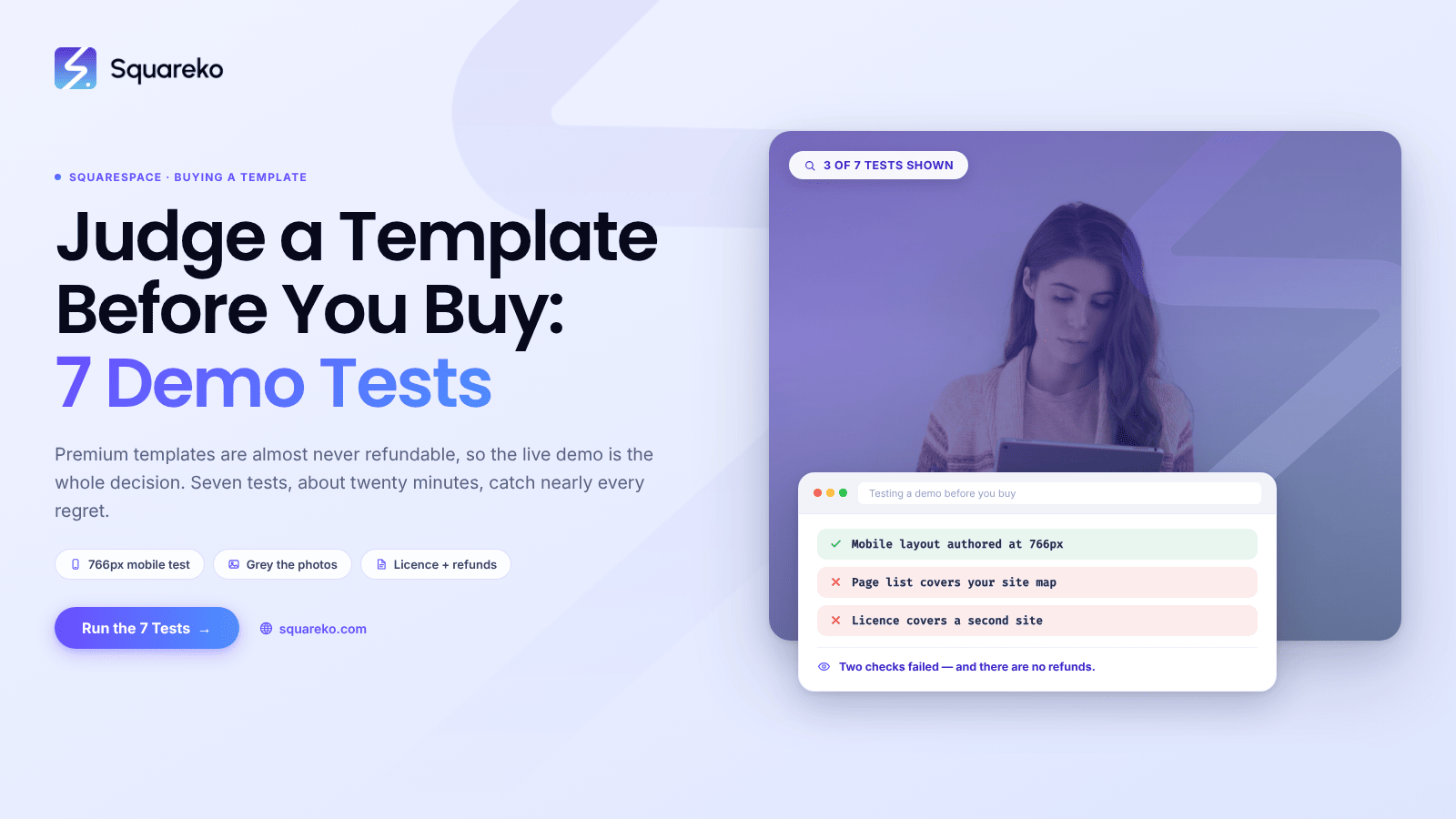 How to Judge a Squarespace Template Before You Buy (7 Tests)