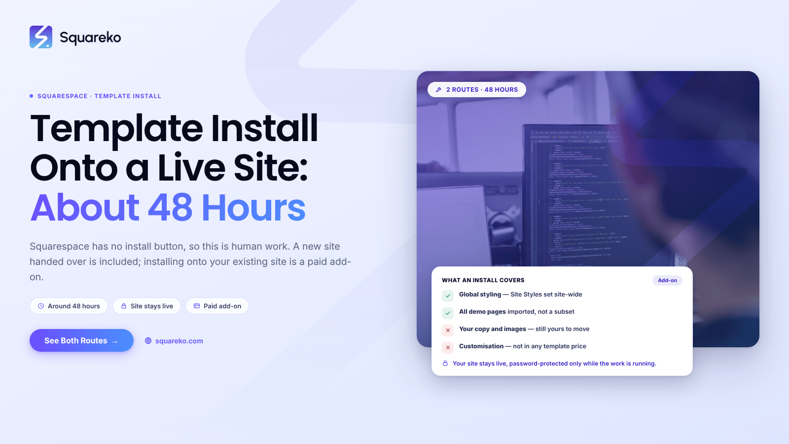 Squarespace Template Installation Service: Done in 48 Hours