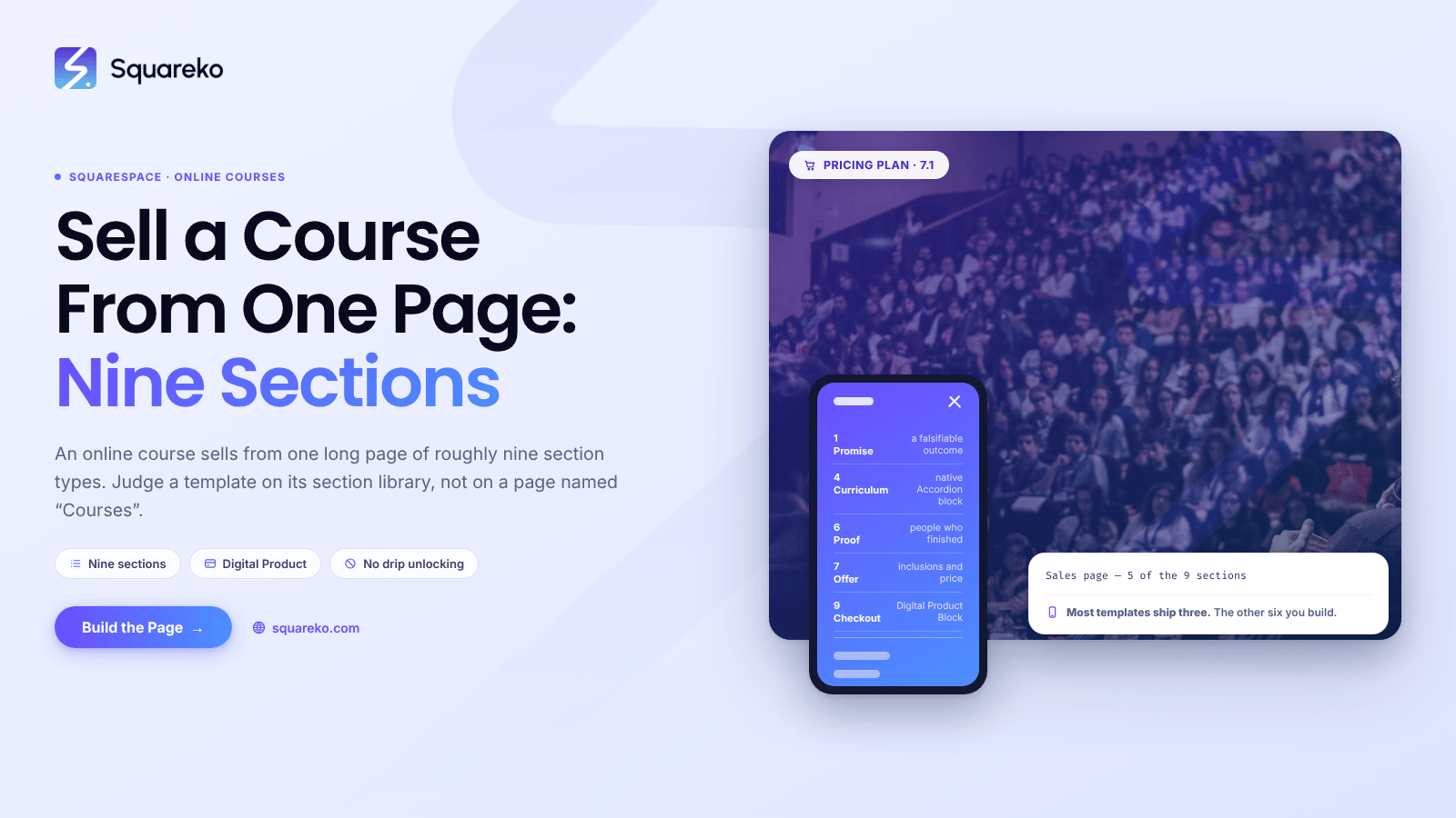 Squarespace Templates for Online Courses