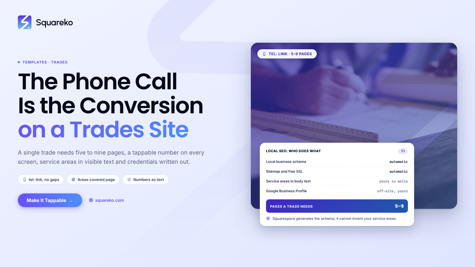 Squarespace Templates for Contractors and Trades