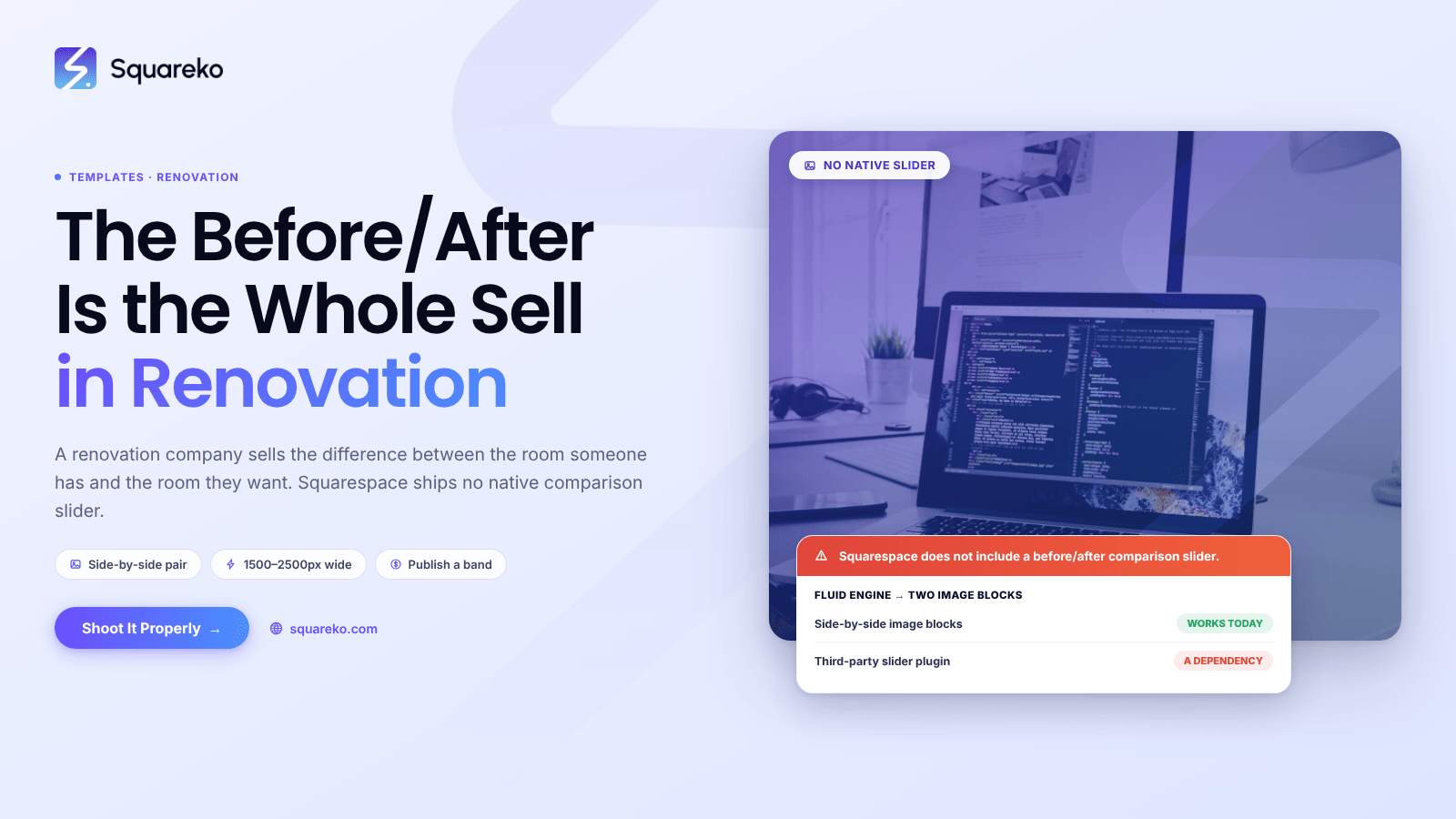 Squarespace Templates for Home Renovation Companies