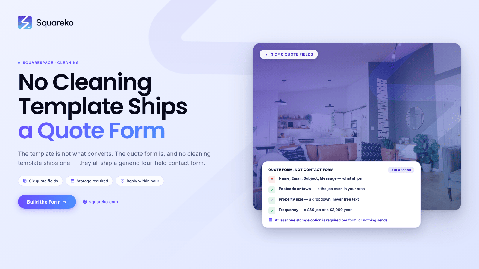 Cleaning Company Squarespace Templates That Book Jobs