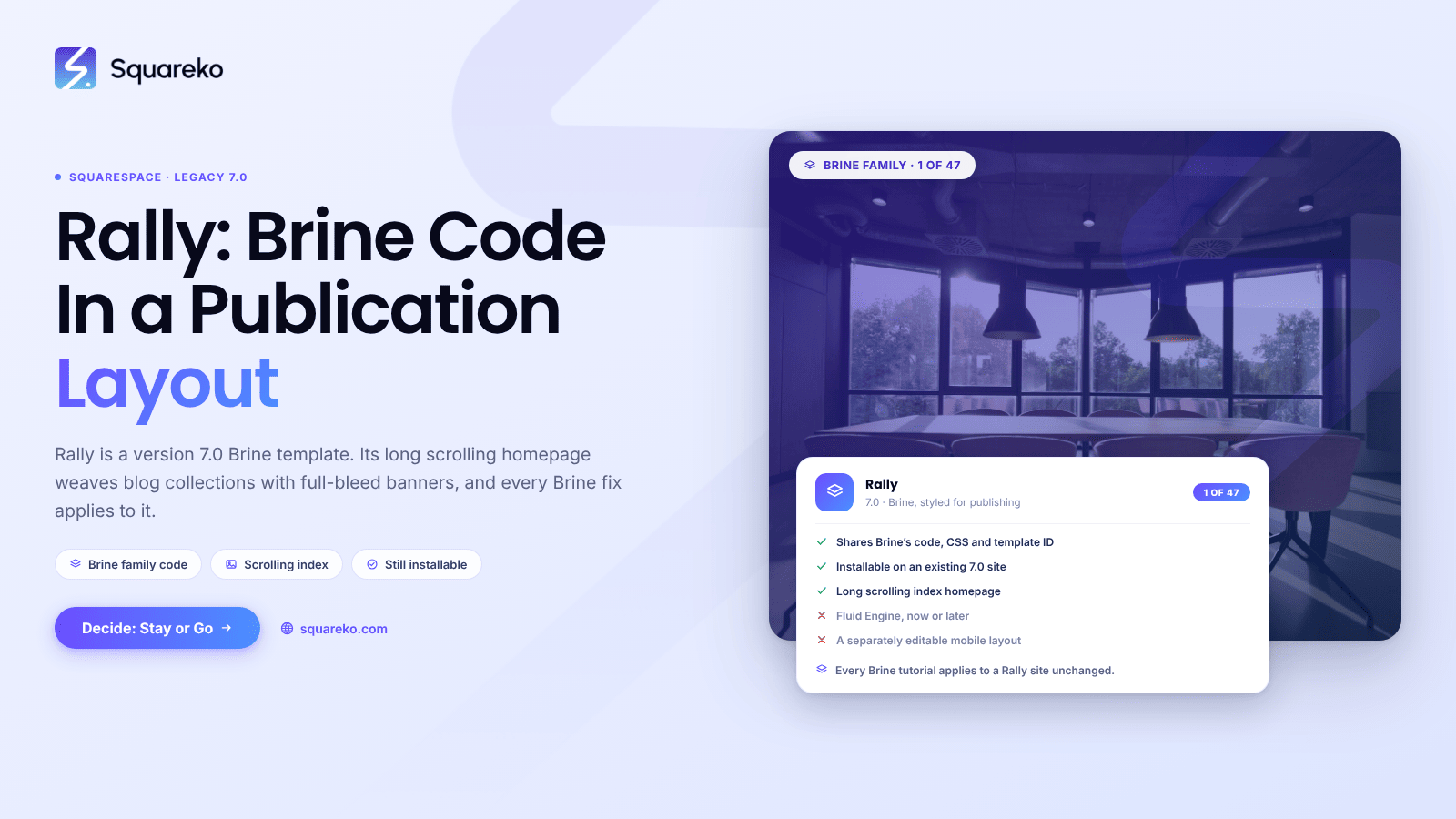 Rally Template Squarespace: Features, Limits and Upgrades