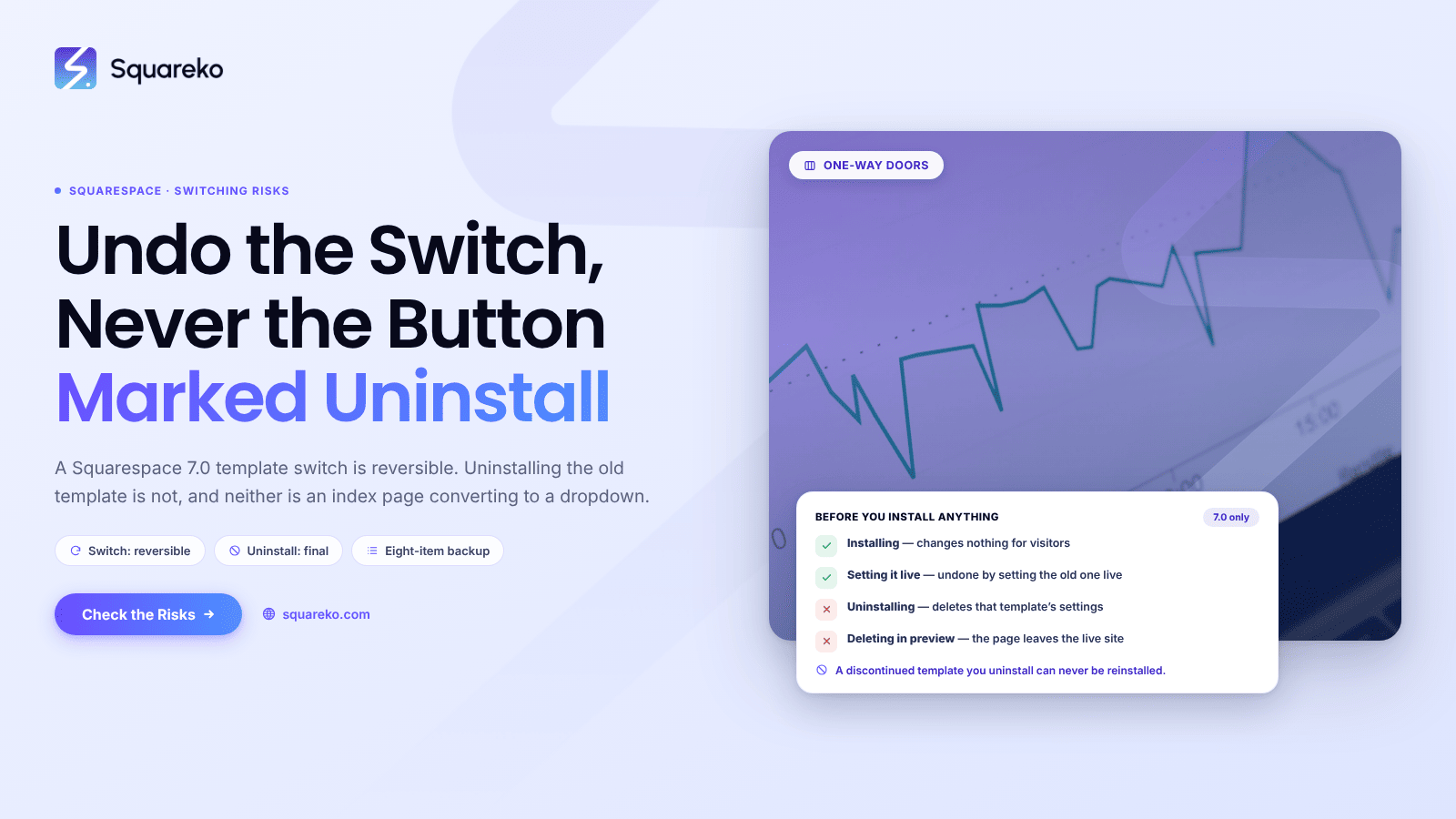 Switching Squarespace Templates: The Risk Checklist