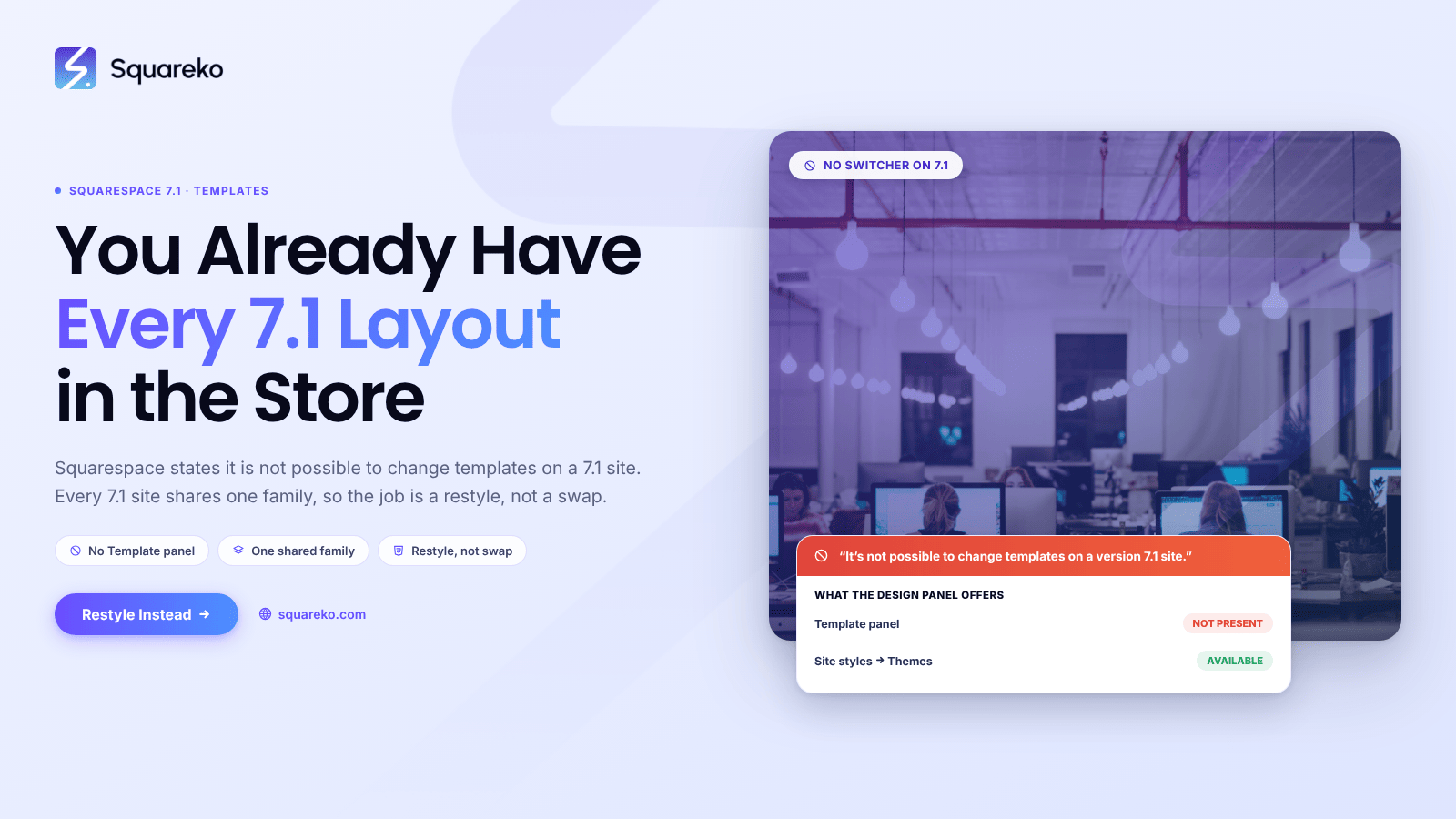 Can You Change Templates in Squarespace 7.1?