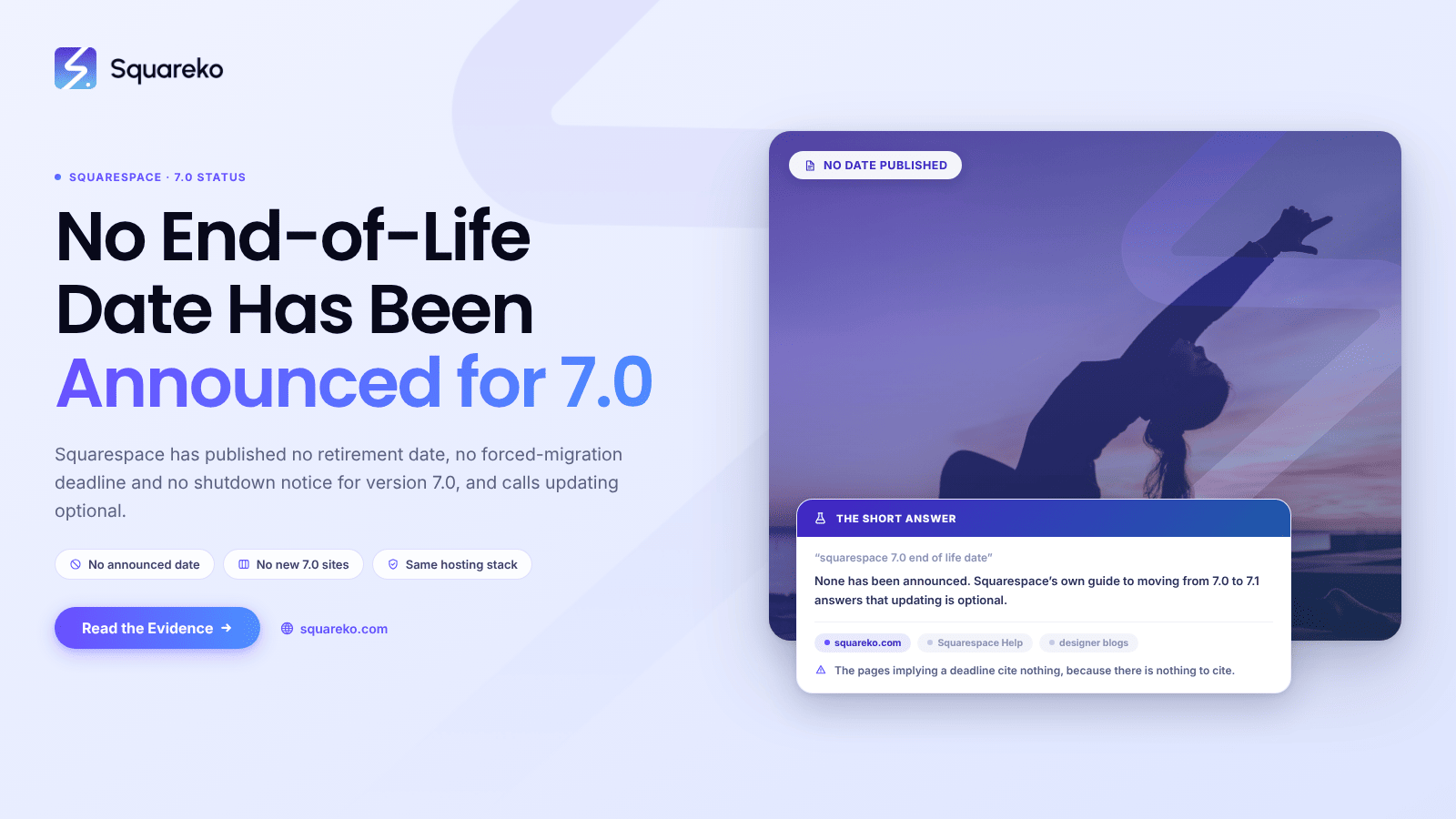 Squarespace 7.0 End of Life: What's Announced and What Isn't