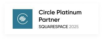 Circle Platinum Partner badge for SQUARESPACE 2025