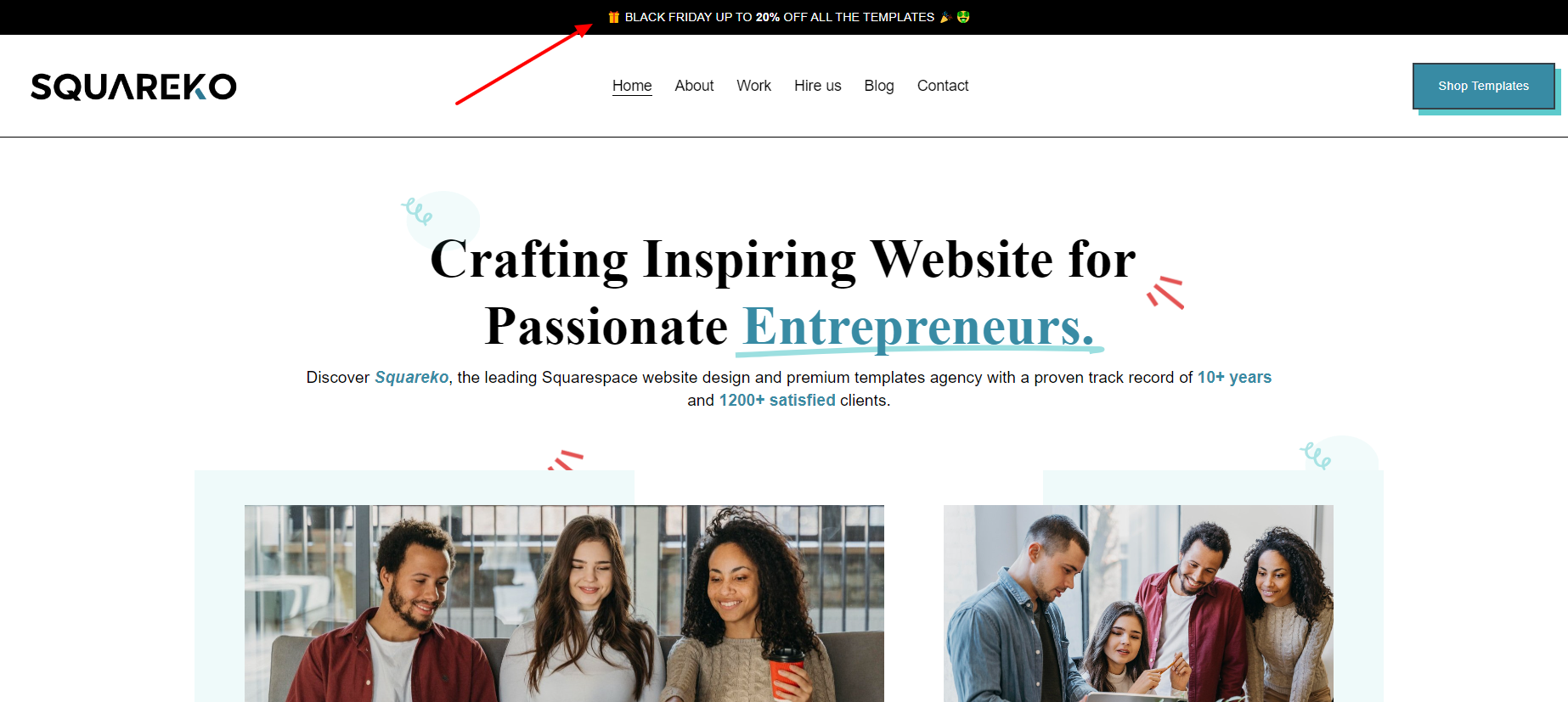 How to add an announcement bar to your Squarespace 7.1 website
