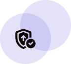 Two overlapping purple circles with a black hexagon in the center containing a question mark.