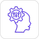 Two purple circles overlapping with a black question mark inside a small black shape in the center.