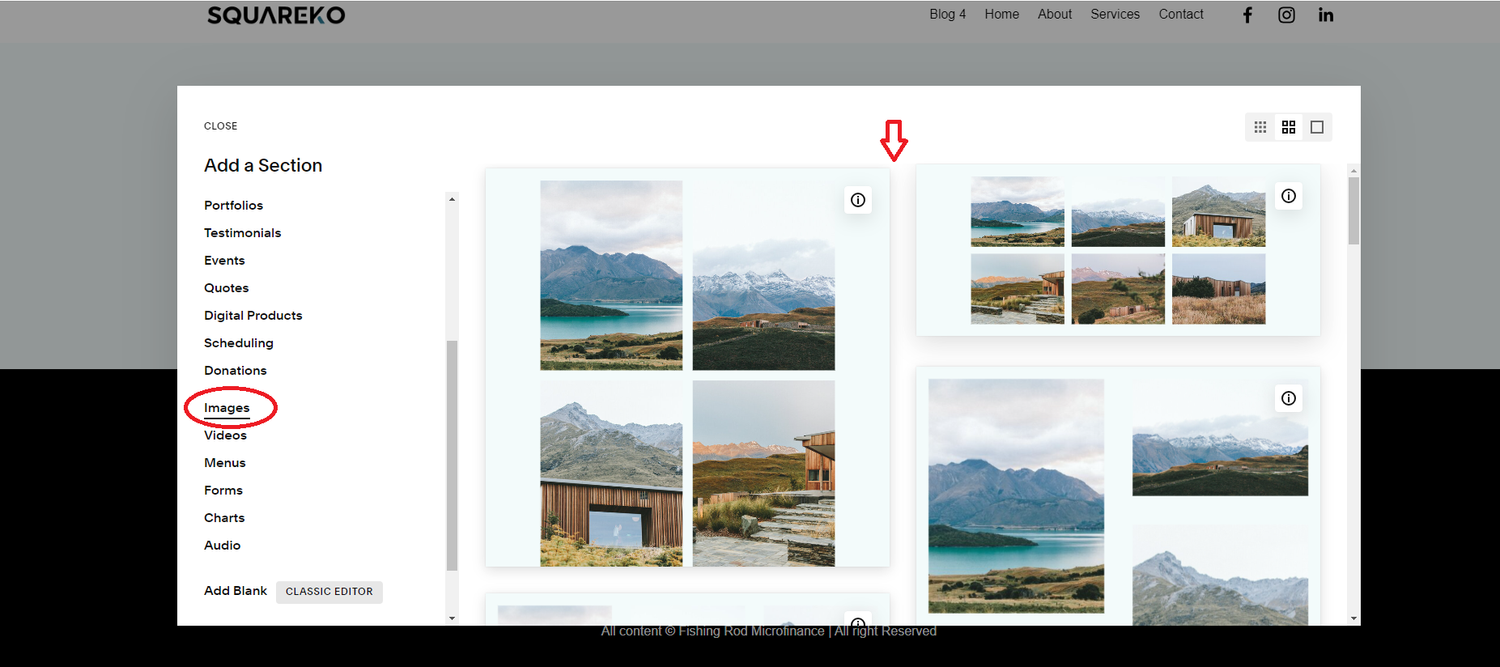 Add a photo slideshow header to your Squarespace 7.1 site