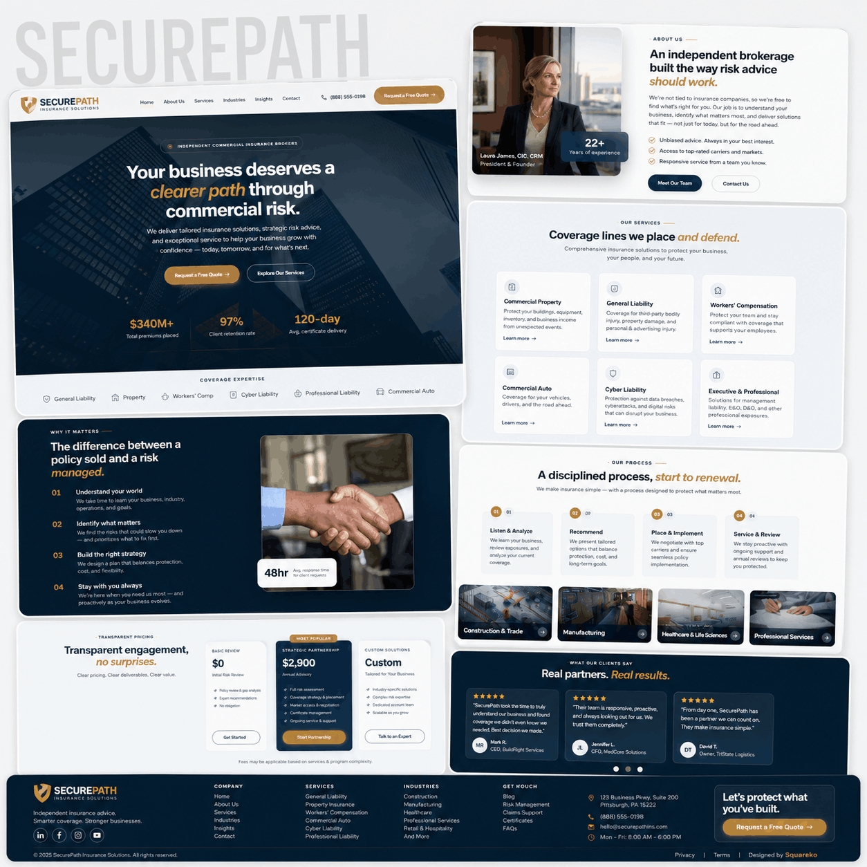 Screenshots of the homepage and about me page of the Sleepy Rockstar Academy website, featuring images of children and a woman, with text about pediatric sleep solutions by Dr. Karen Hake.