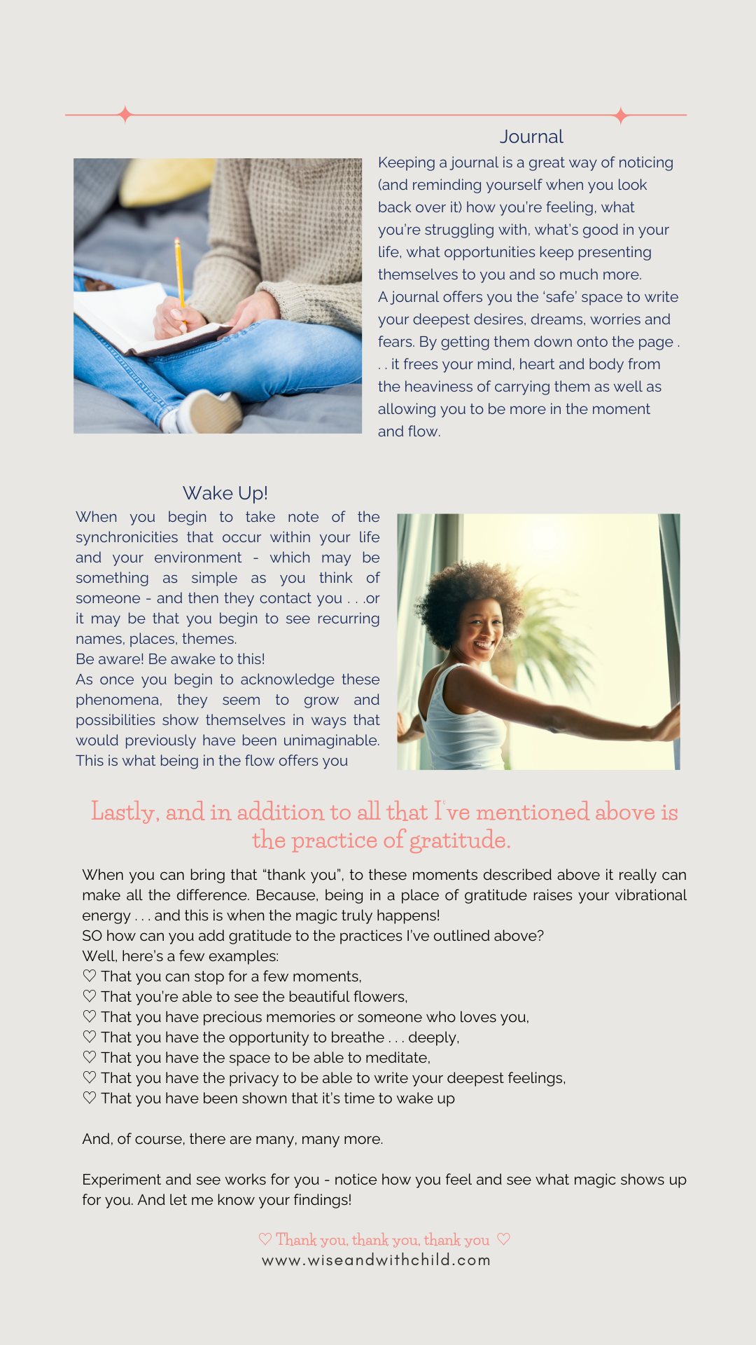 Image of Nurture and Bloom blog all about creating ease and flow into your life