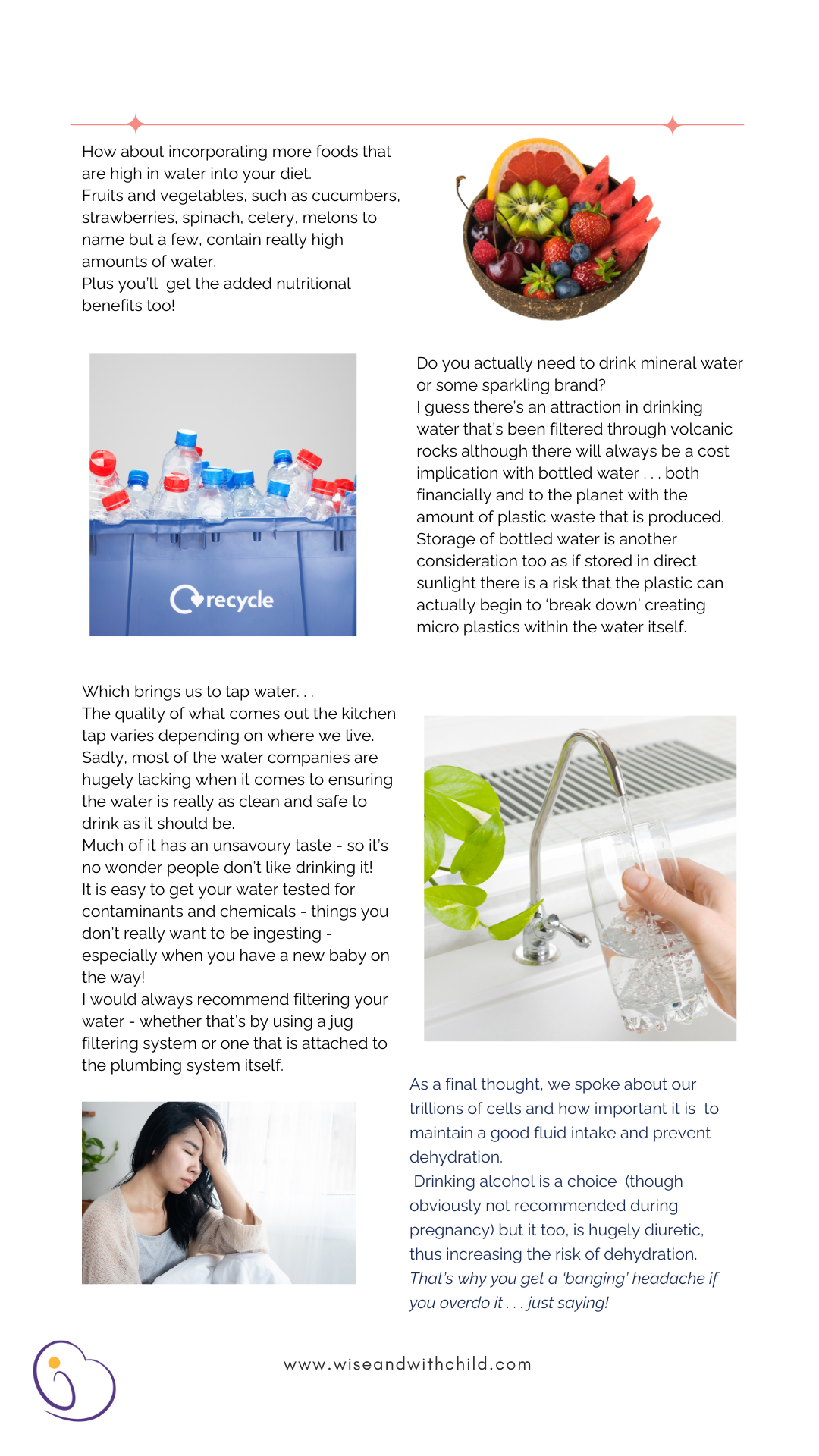 Image of Nurture and Bloom Blog : Water - are you getting enough?