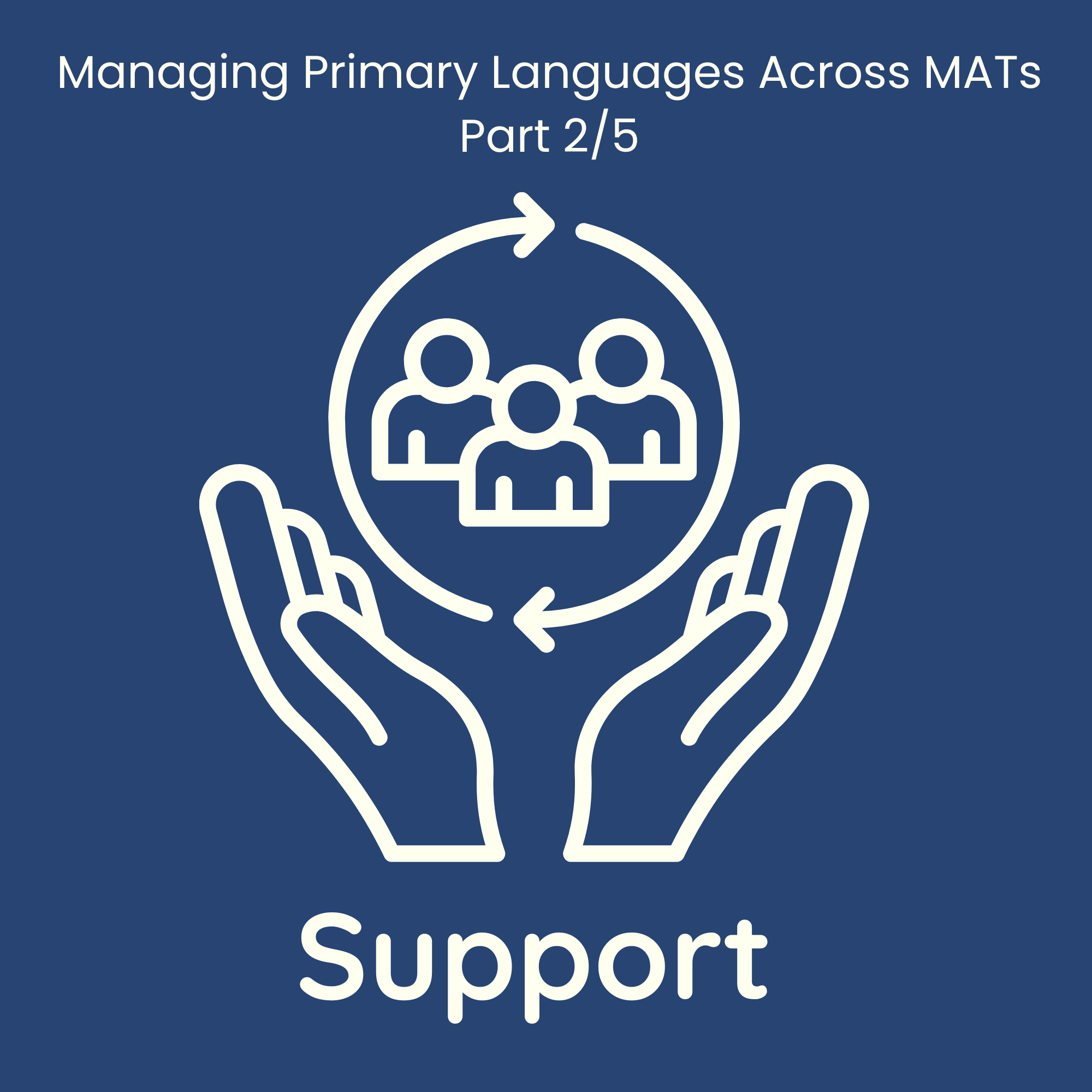 What does support for primary languages look like on a trust-wide scale? 2/5