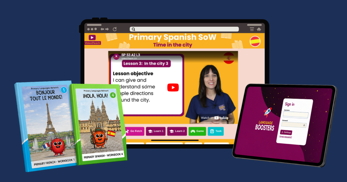 PLN ecosystem — Video2Teach, workbooks and Language Boosters