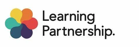 Colorful flower-shaped logo with the words 'Learning Partnership' in black text.