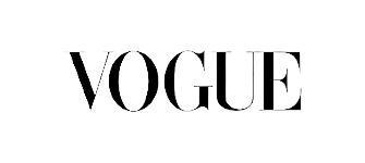 Vogue magazine logo in black and white