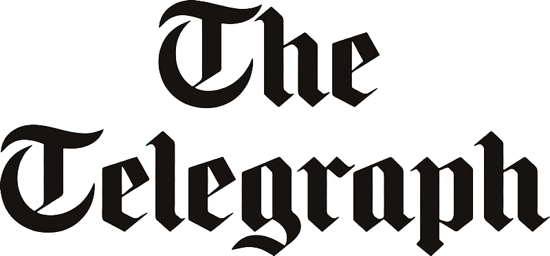 Black text reading 'The Telegraph' in a Gothic font.