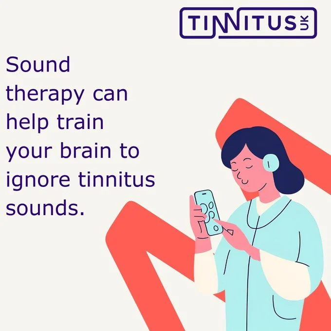 Tinnitus UK sound therapy guide image