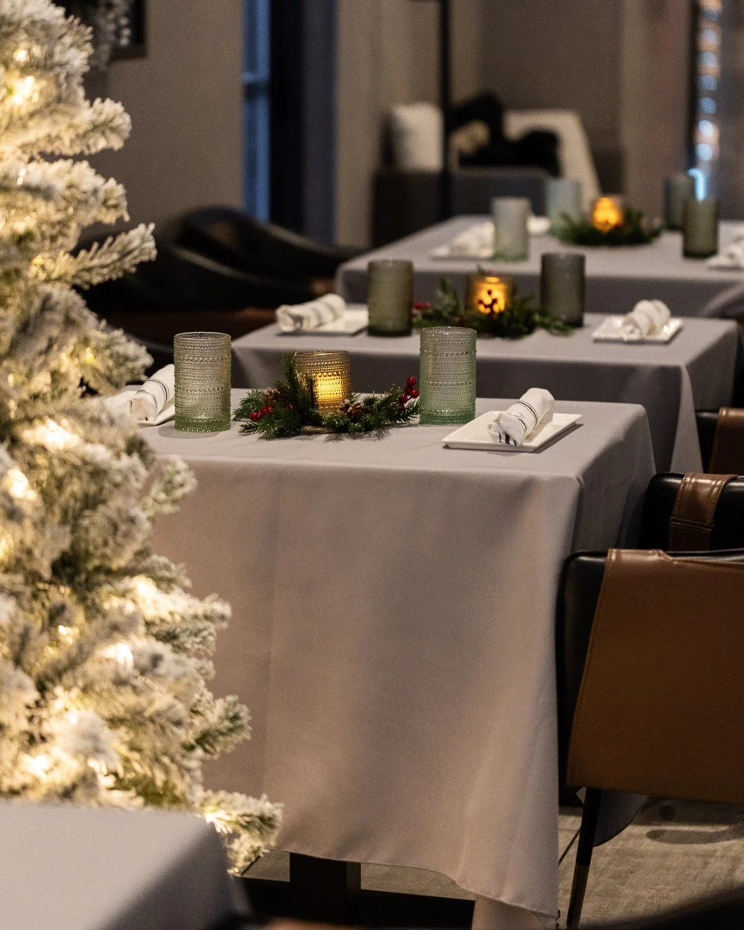 Step into winter magic at Rooftop Glow! ✨❄️
From now through January 31, 2026, we transformed into a frosted holiday escape &mdash; think snow‑dusted d&eacute;cor, soft candlelight, shimmering silver accents, seasonal cocktails, full‑service dining, 