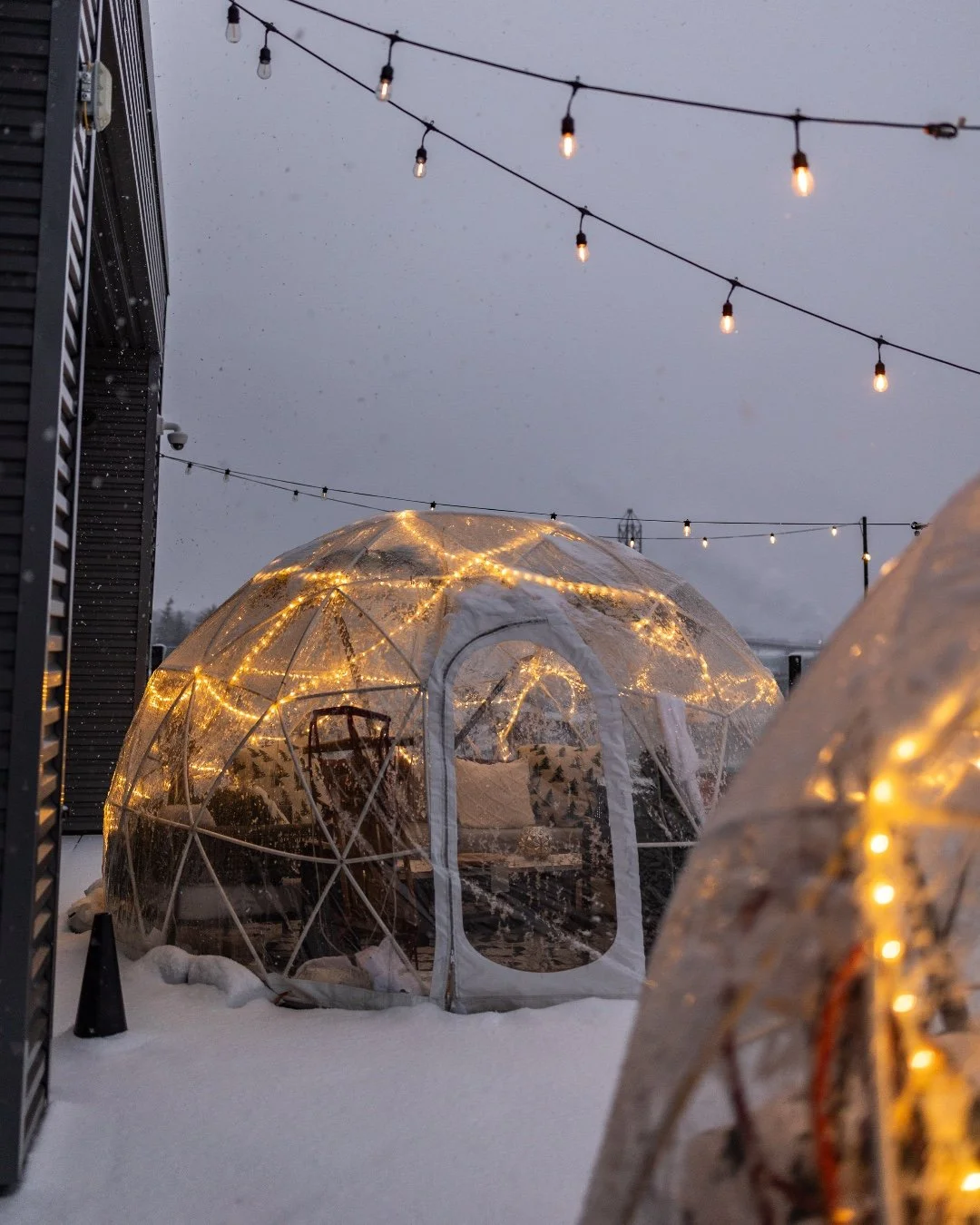 Dinner with a view&hellip; and a cozy twist! ❄️✨ Step inside our private igloos for a warm, one-of-a-kind dining experience.
