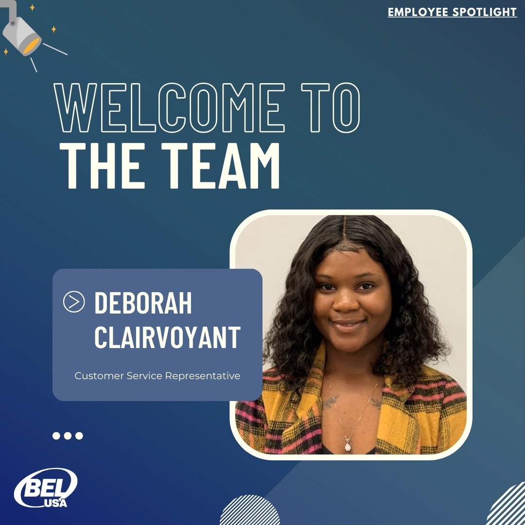 #NewHireSpotlight 📢

Join us in welcoming Deborah Clairvoyant, our newest Customer Service Representative addition to the BEL Promo team! 

With a passion for customer satisfaction and a knack for problem-solving, Deborah is ready to elevate your ex