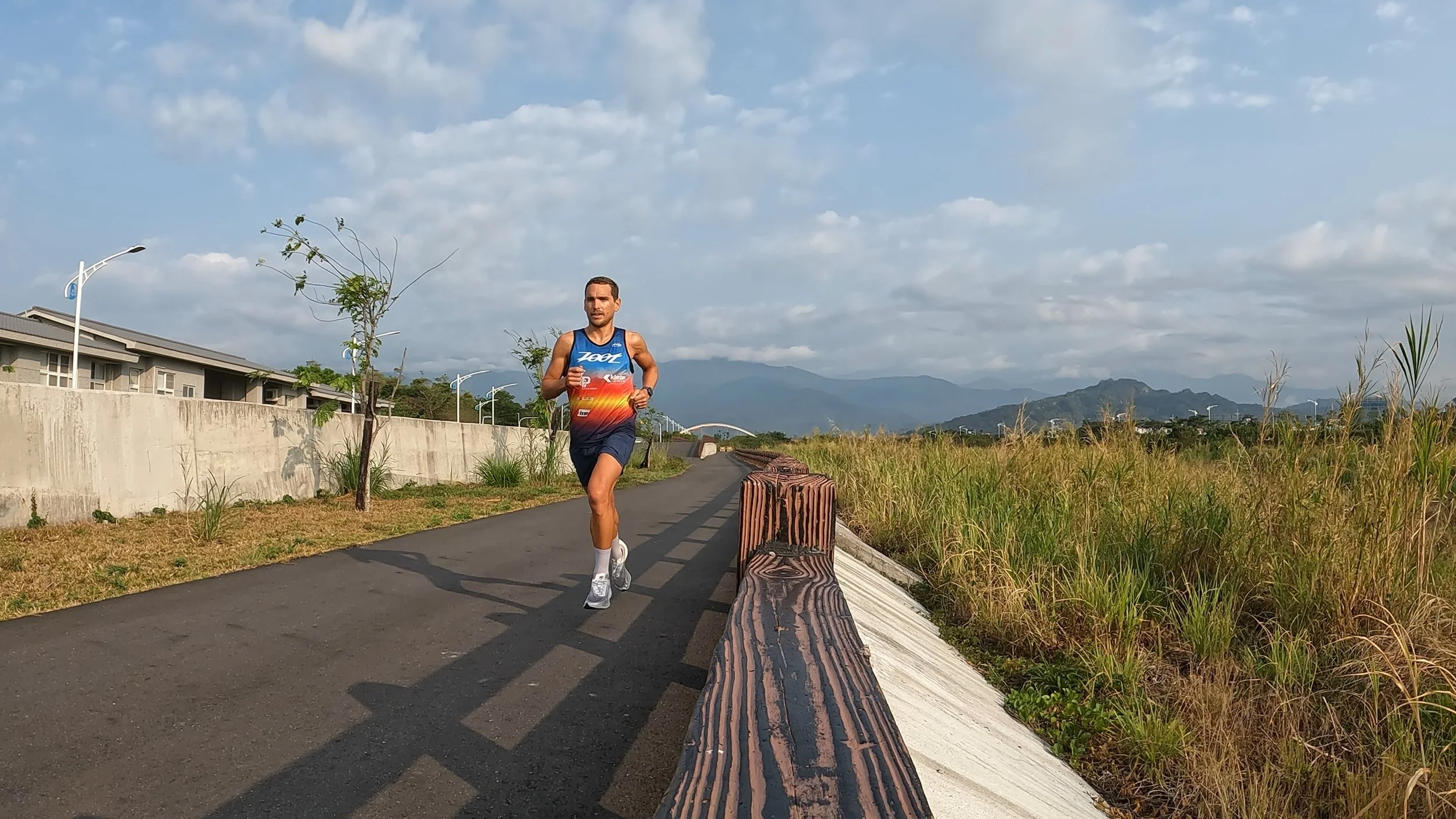 Kevin running in Taiwan for Challenge Taiwan
