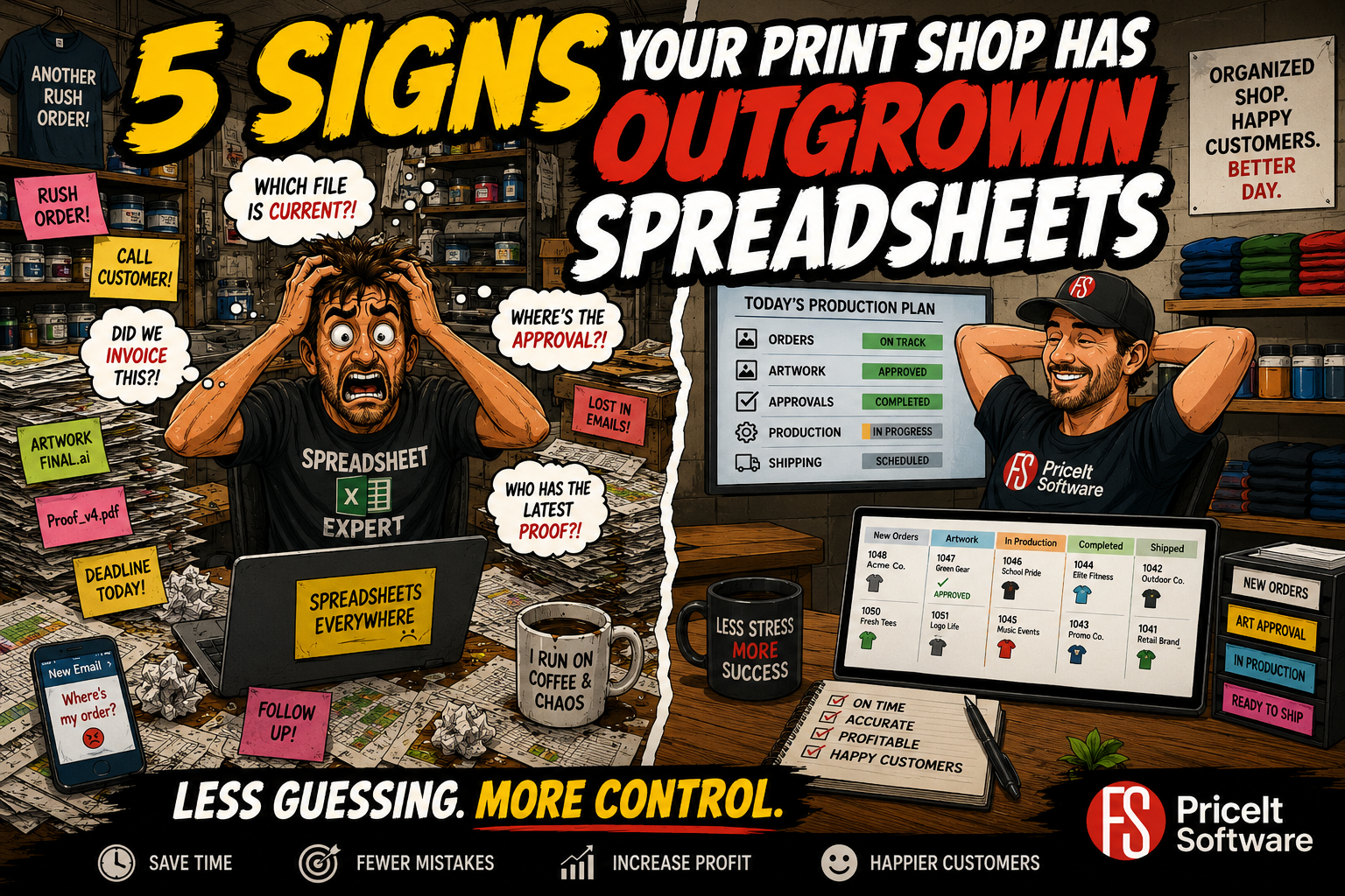 5 Signs Your Print Shop Has Outgrown Spreadsheets