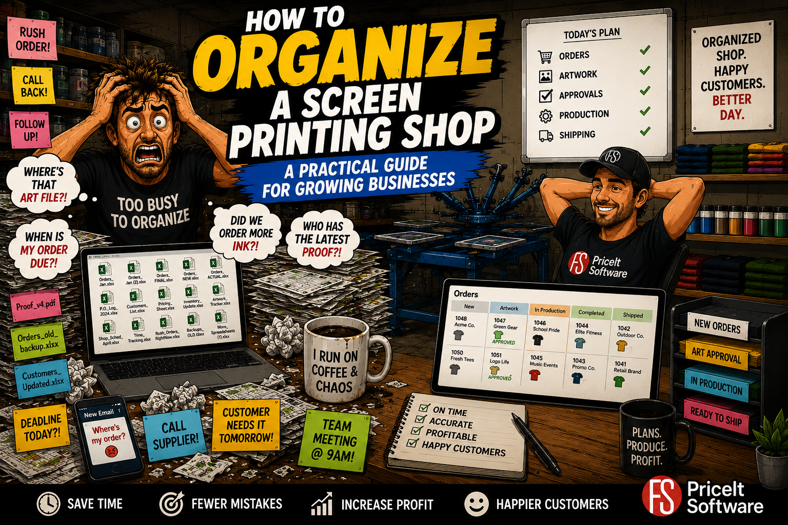 How to Organize a Screen Printing Shop: A Practical Guide for Growing Businesses