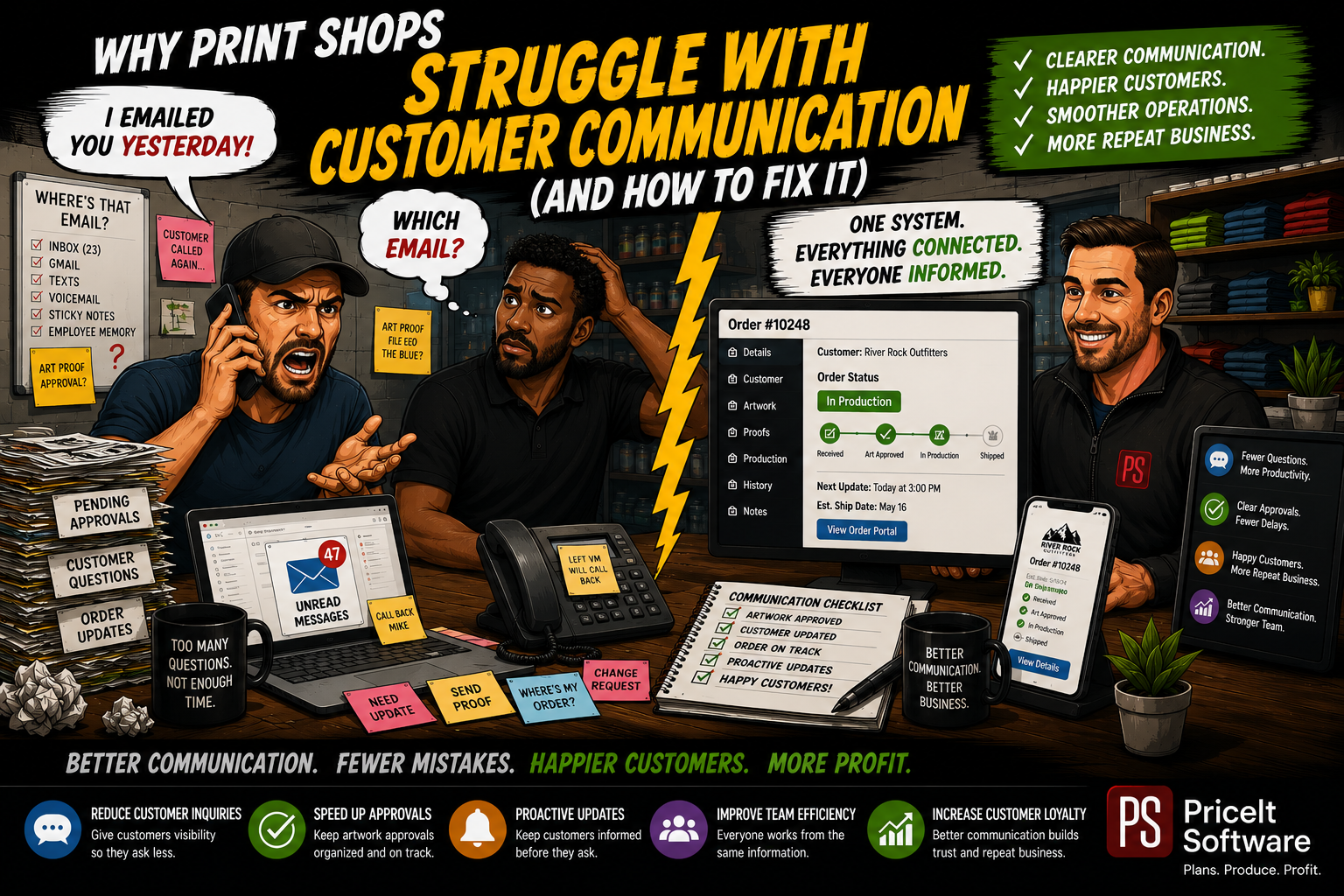 Why Print Shops Struggle with Customer Communication (And How to Fix It)