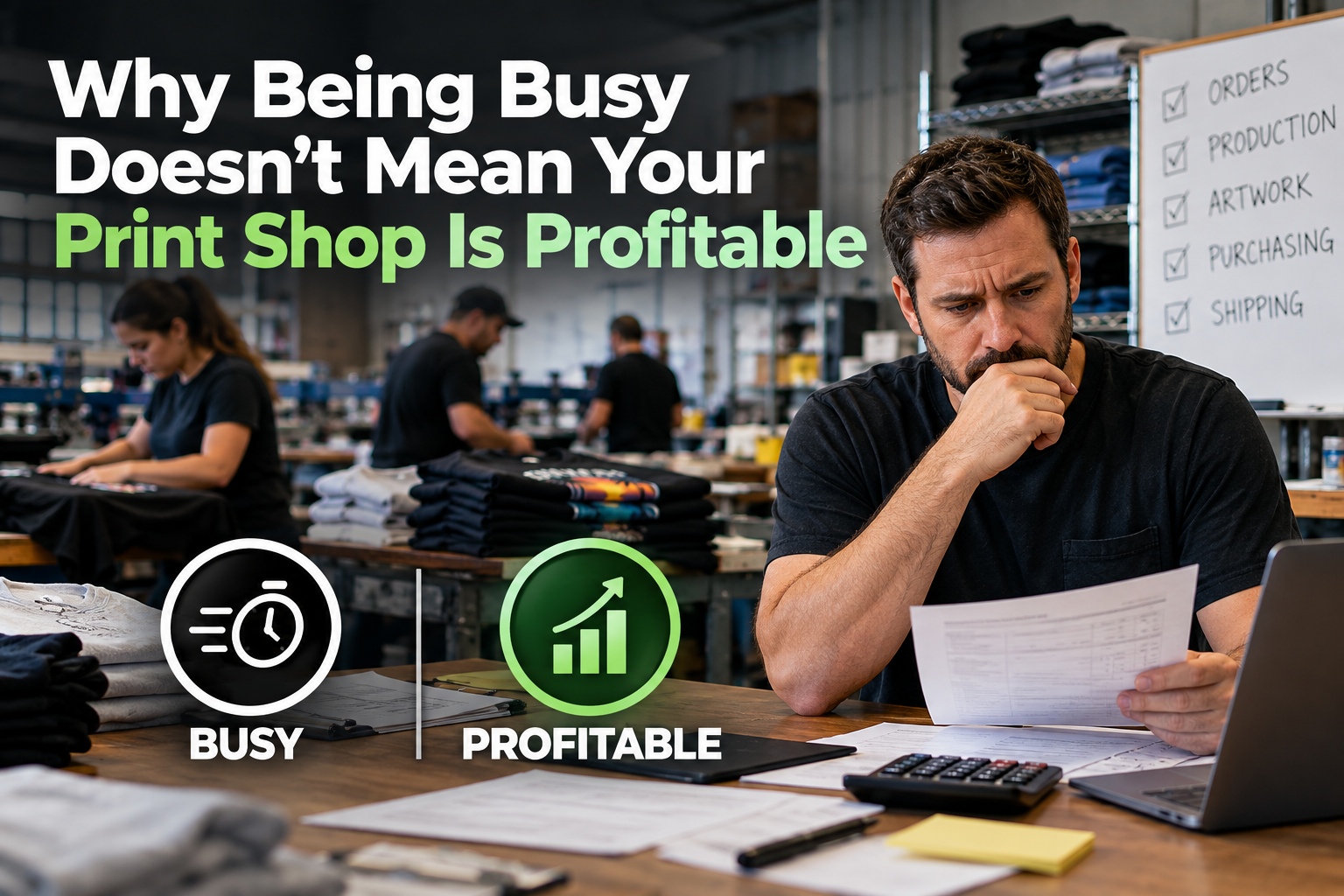 Why Being Busy Doesn’t Mean Your Print Shop Is Profitable