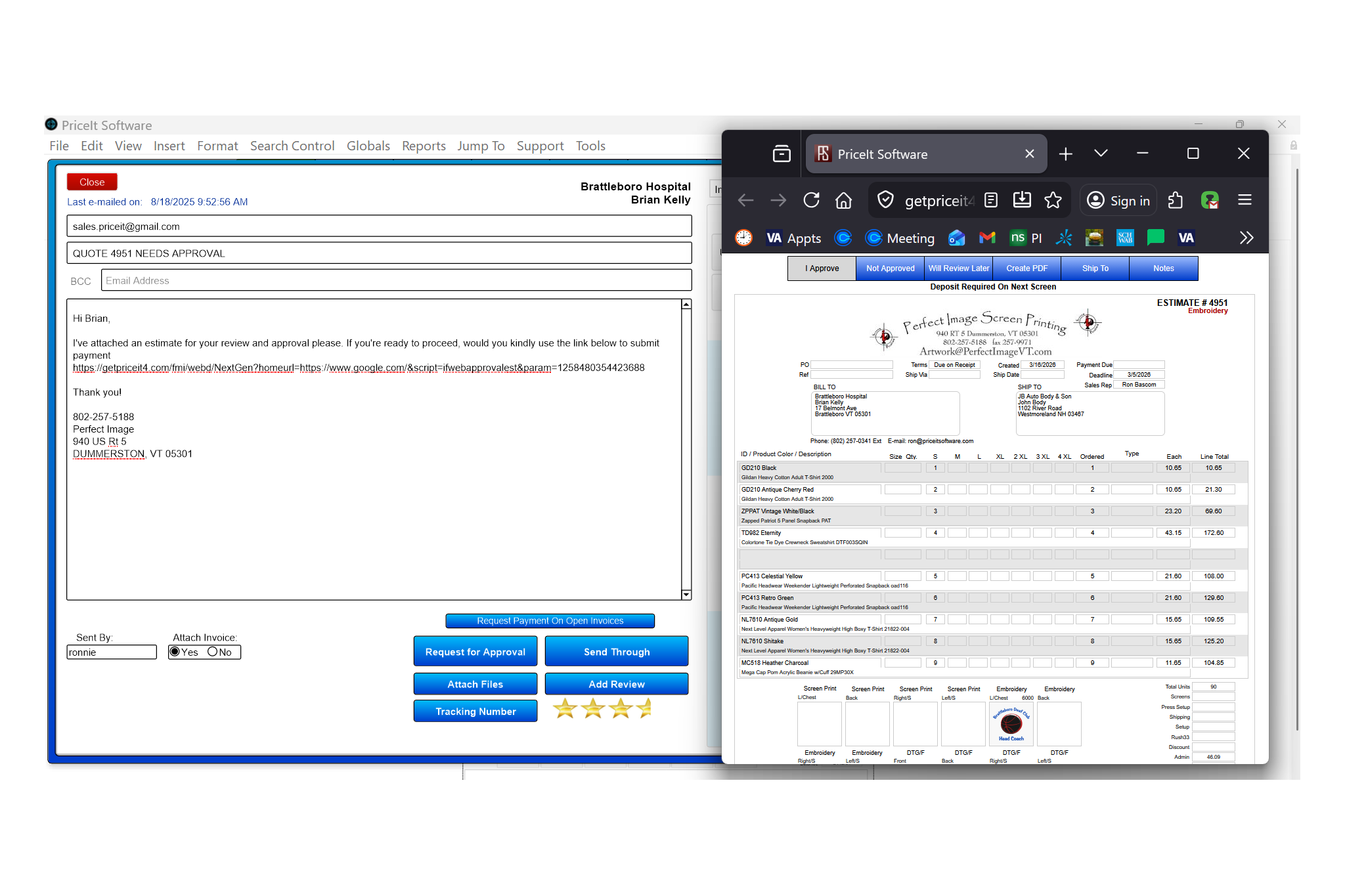 interface estimate approval