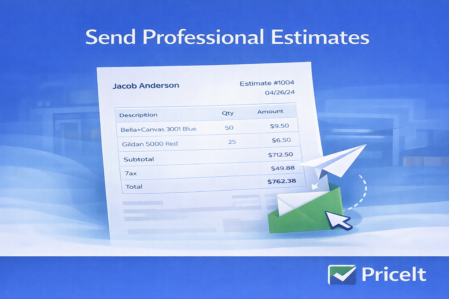 Send Professional Estimates