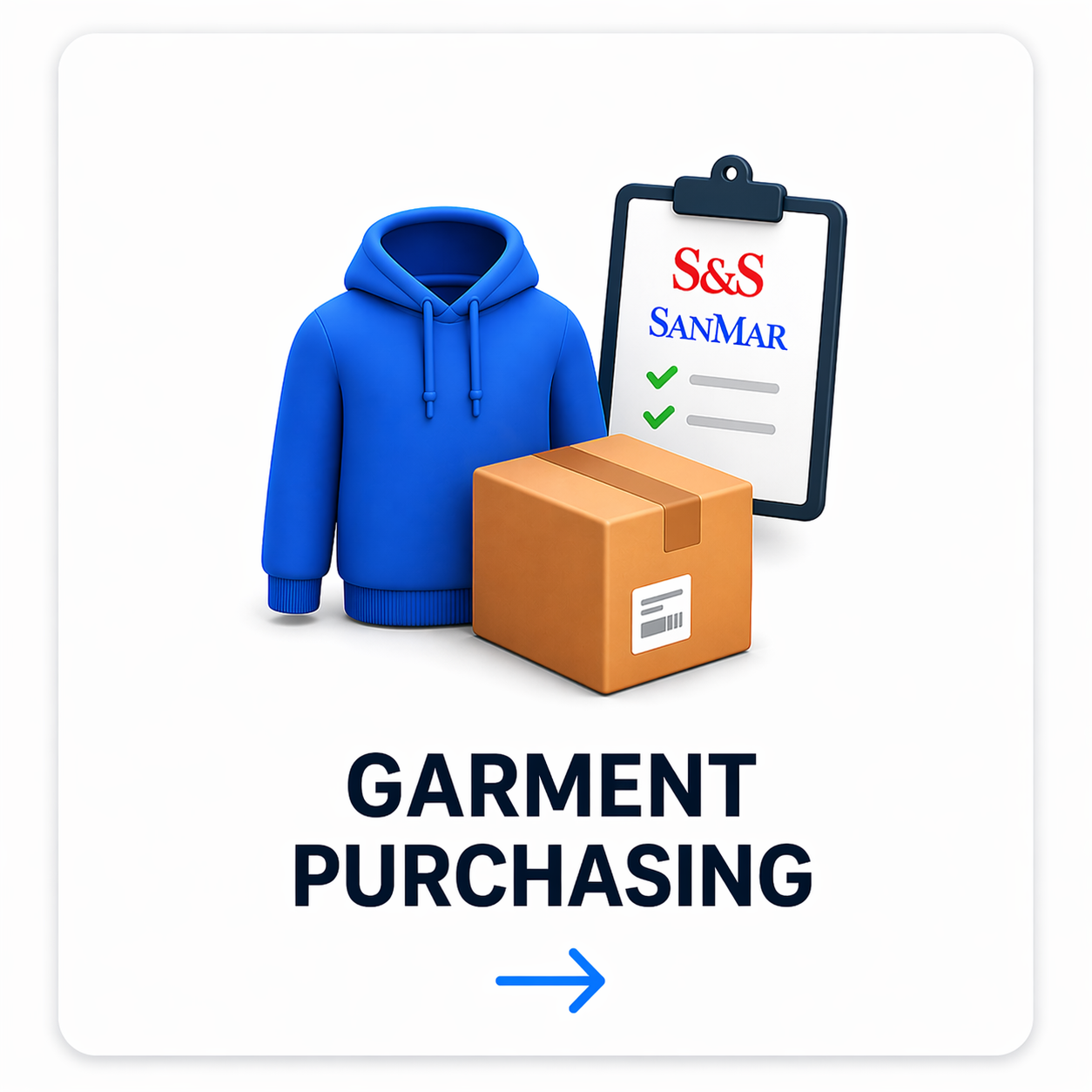 Garment purchasing icon