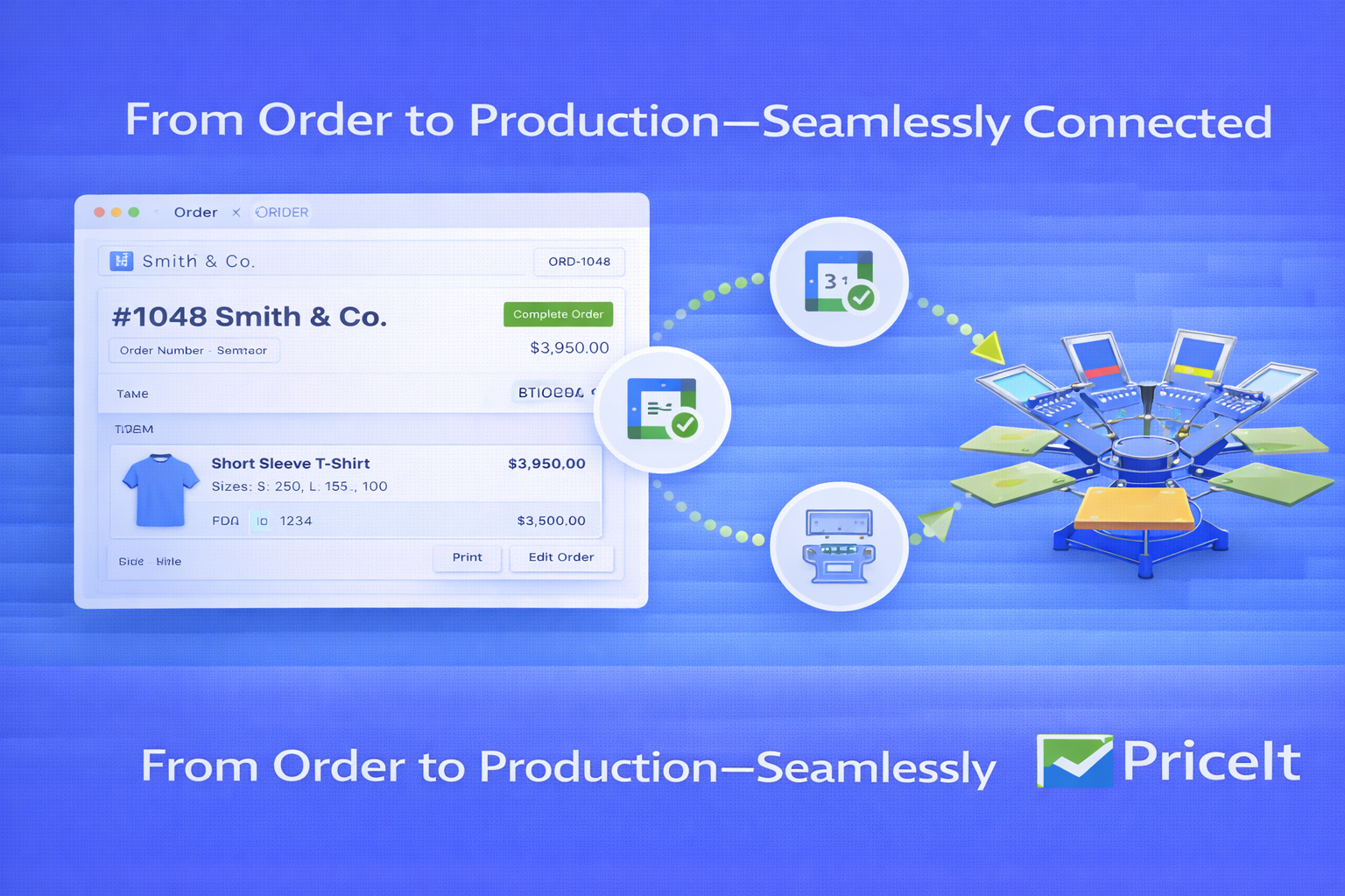 From Order to Production—Seamlessly Connected