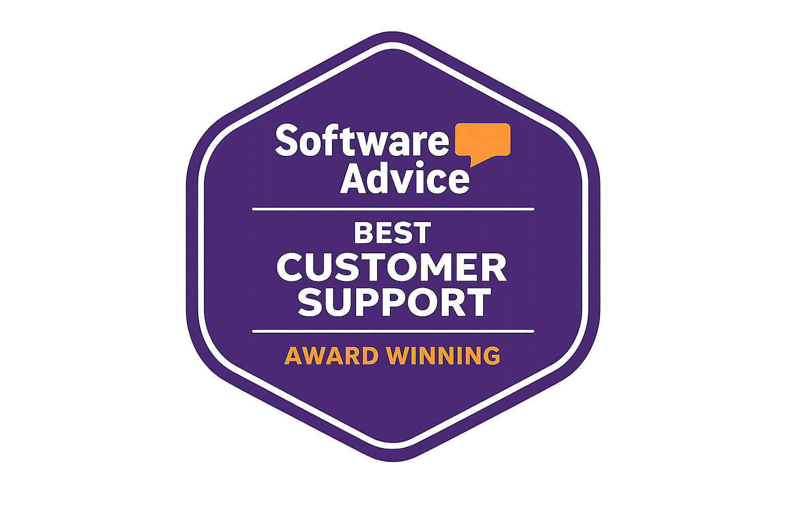 PriceIt software awarded Software Advice Best Customer Support award winning badge