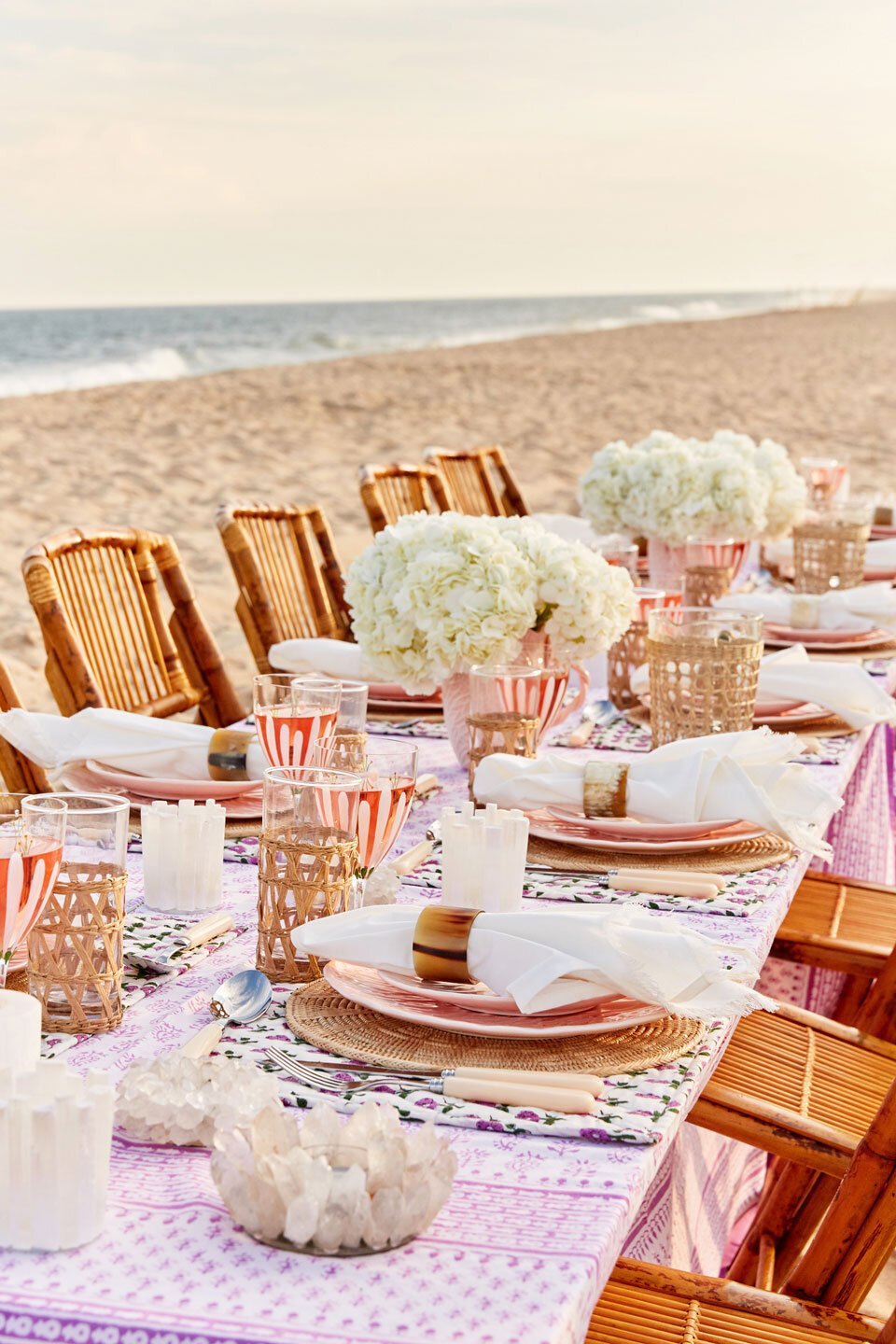 SUNSET DINNER WITH ALLY LEWIS IN AMAGANSETT Art directed photoshoot for Tory Burch, photographed by Taylor Jewell
