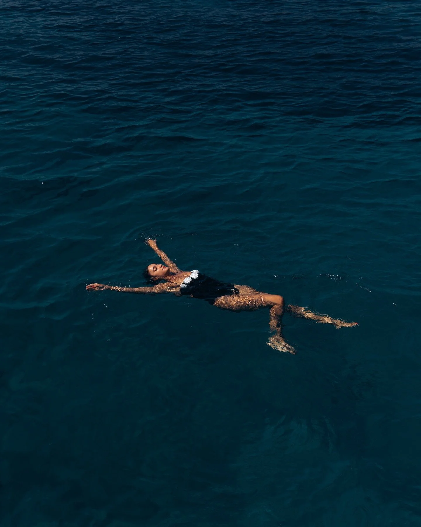Floating in the sea, Abbie Clemmings in Turkey