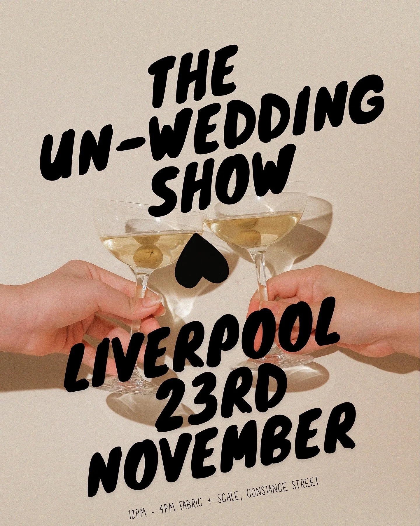 💖Woohoo! This Sunday I&rsquo;m going to be at the cr&egrave;me de la cr&egrave;me of wedding fairs chatting all things celebratory ceremonies from 12&ndash;4pm with @make_new_traditions at the fantastic alt venue / blank canvass spaces @scale_liverp