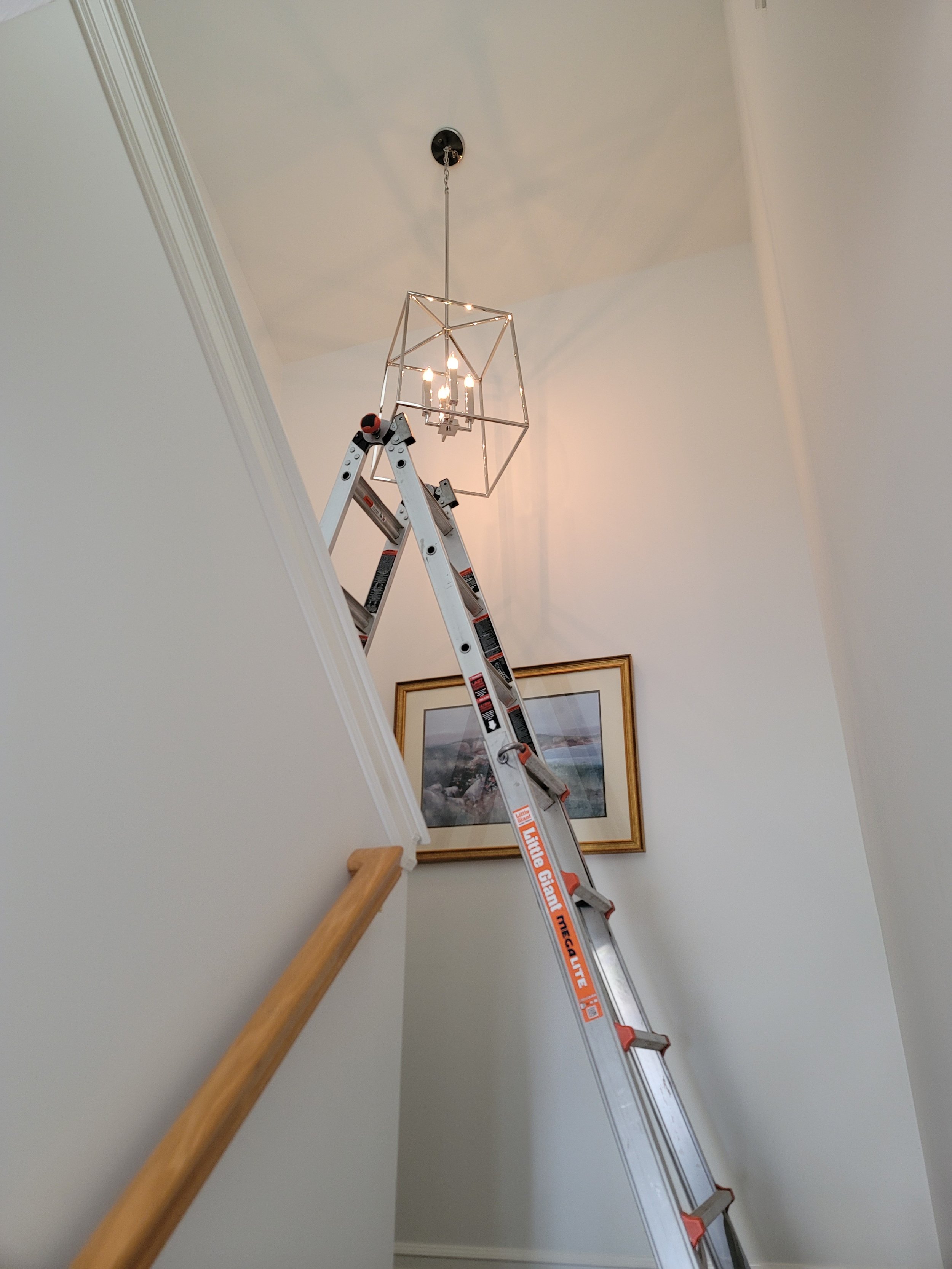 New Chandelier added over stairs