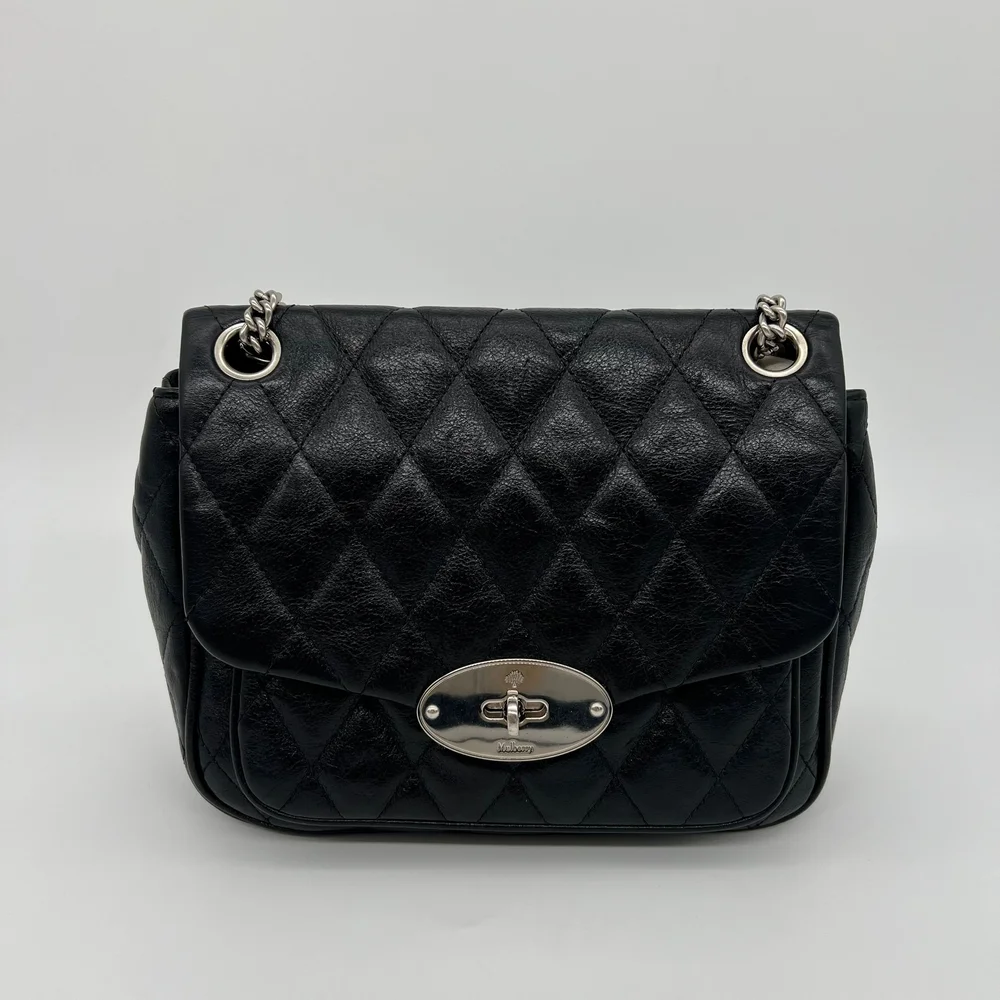 Mulberry Darley Small Shoulder Bag Black Shiny Buffalo